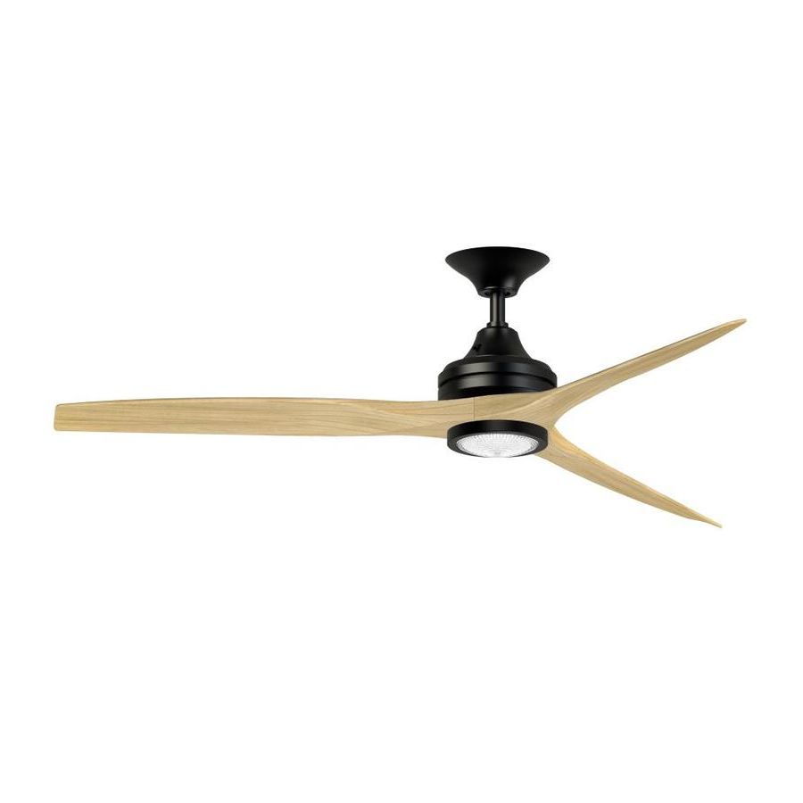 Fanimation Spitfire 60 In Black Led Indoor/outdoor Ceiling In Trendy Spitfire 3 Blade Ceiling Fans (View 13 of 20)