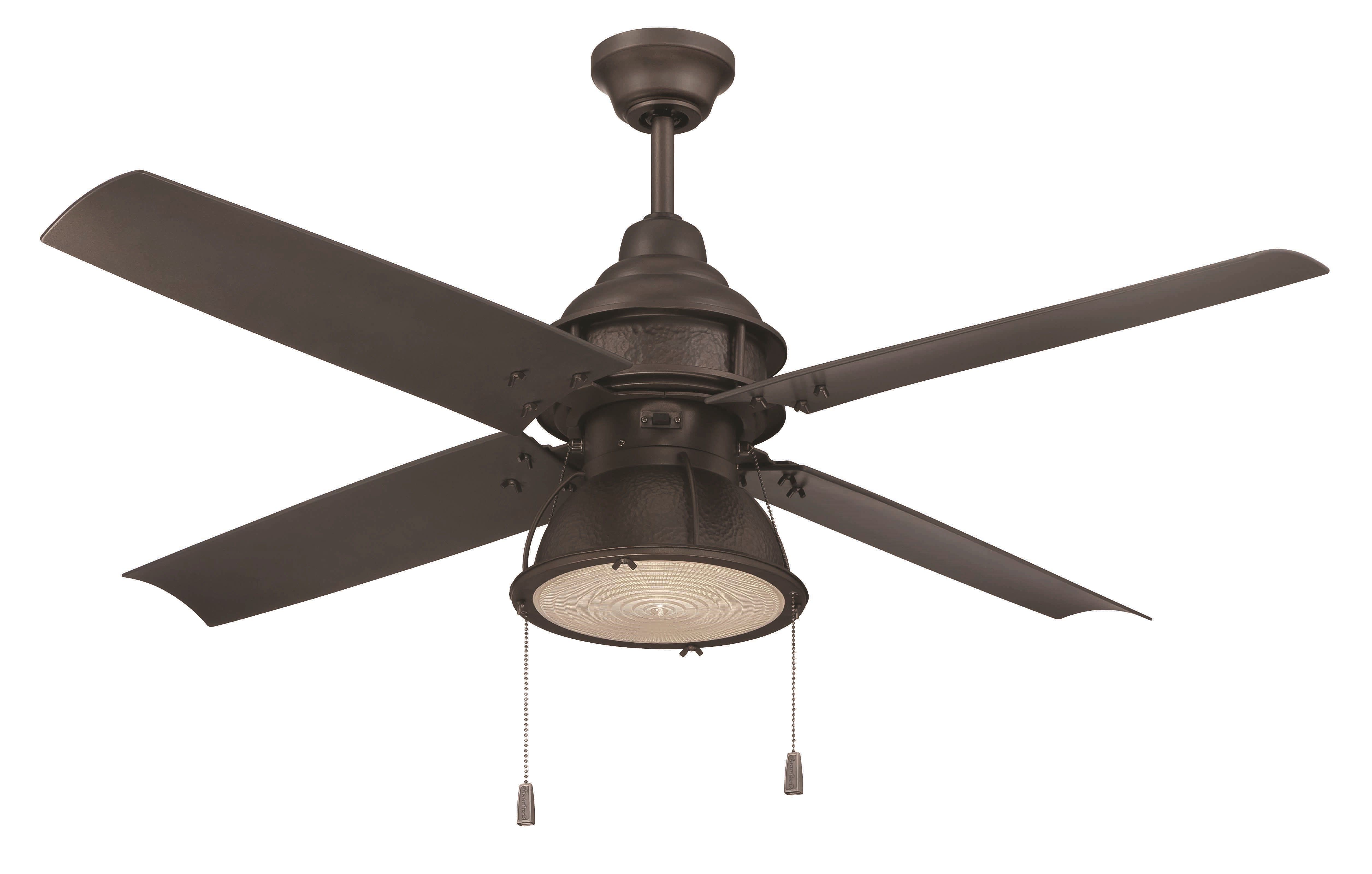 Fashionable Farmhouse & Rustic 4 Blade Ceiling Fans (Photo 5 of 20)