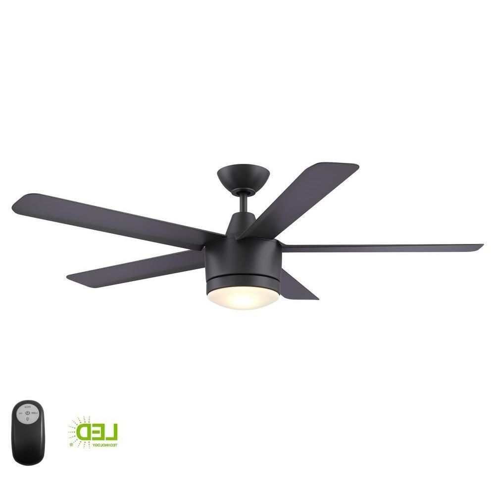 Home Decorators Collection Merwry 52 In. Integrated Led Regarding Newest Defelice 3 Blade Ceiling Fans (Photo 18 of 20)