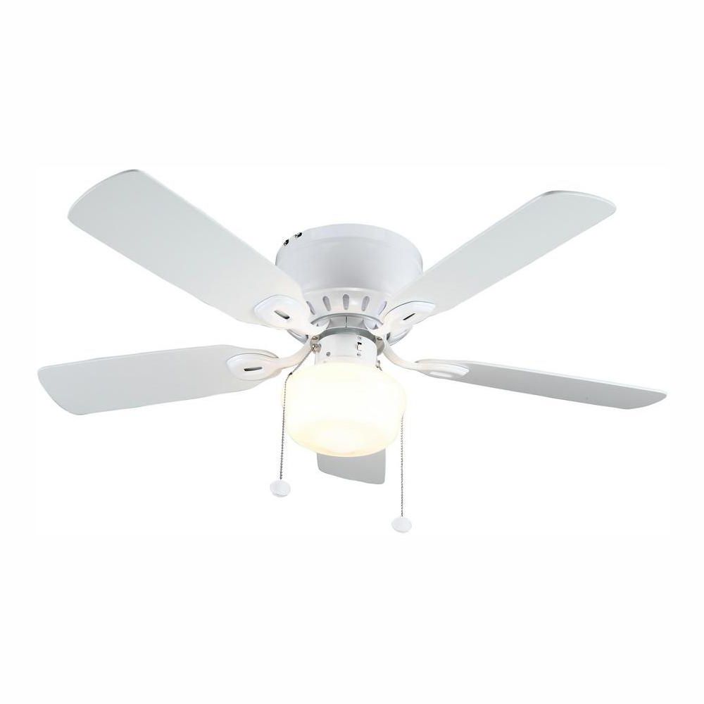Jules 6 Blade Ceiling Fans In Most Recent Kennesaw 42 In. Led Indoor White Ceiling Fan With Light Kit (Photo 13 of 20)