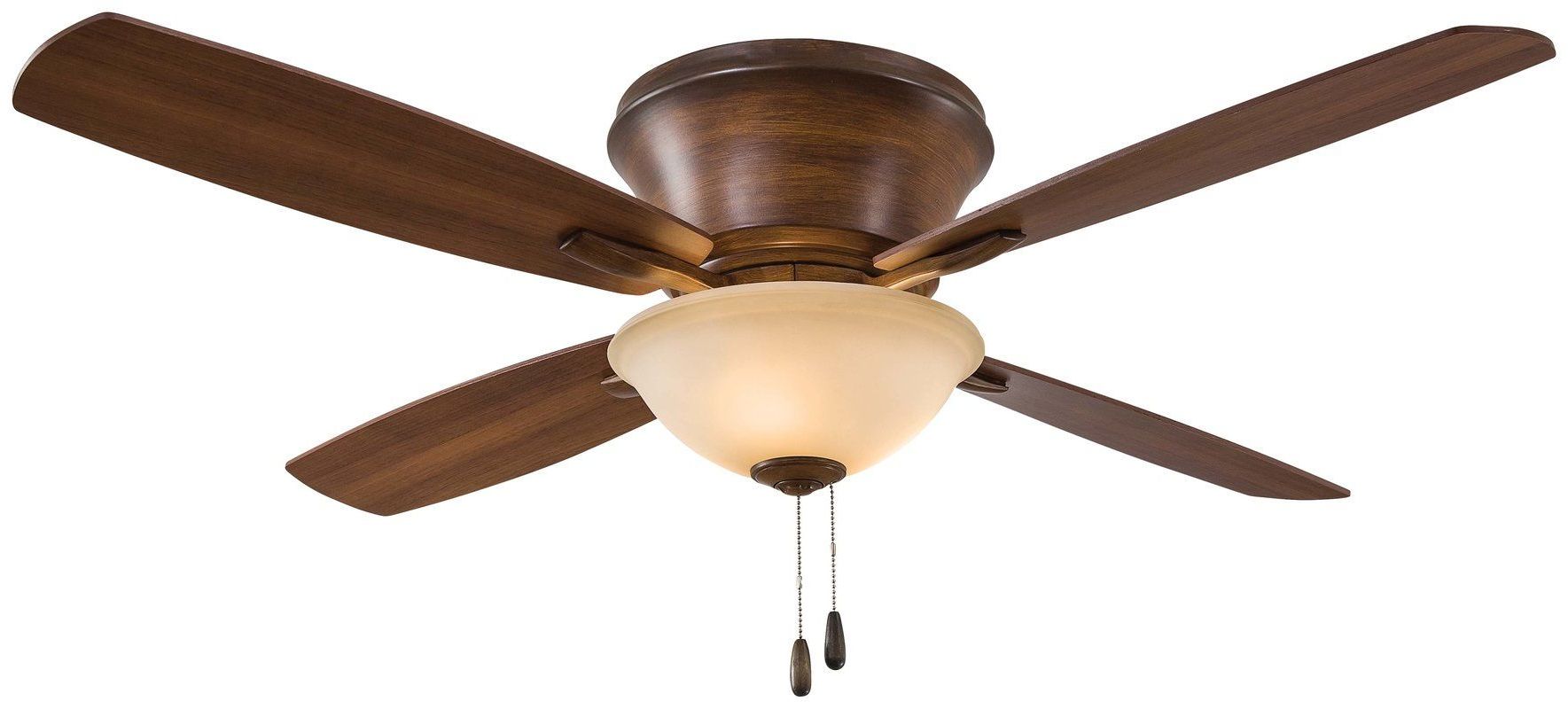 Jules 6 Blade Ceiling Fans With Most Up To Date 52 Mojo Ii Flushmount 4 Blade Led Ceiling Fan Light Kit (View 17 of 20)