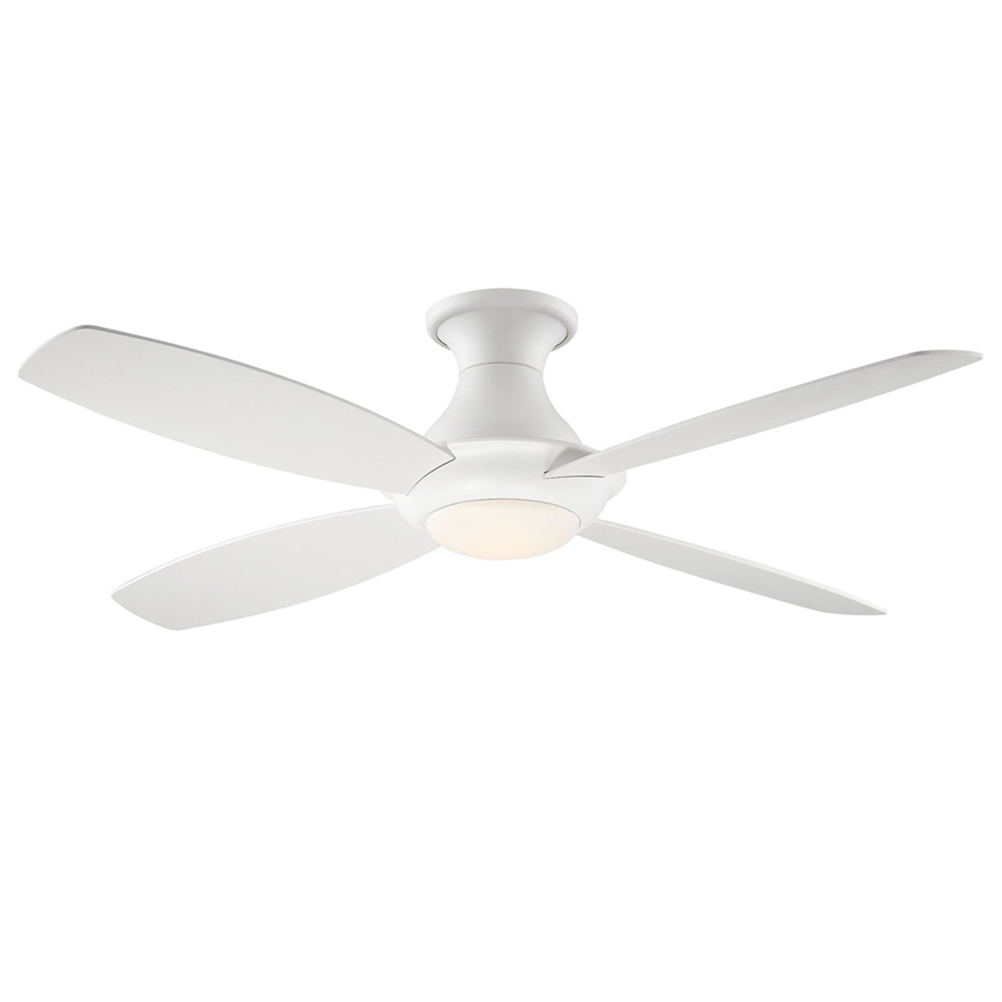 Latest Gean 4 Blade Led Ceiling Fan With Remote, Light Kit Included Pertaining To Cedarton Hugger 5 Blade Led Ceiling Fans (View 18 of 20)