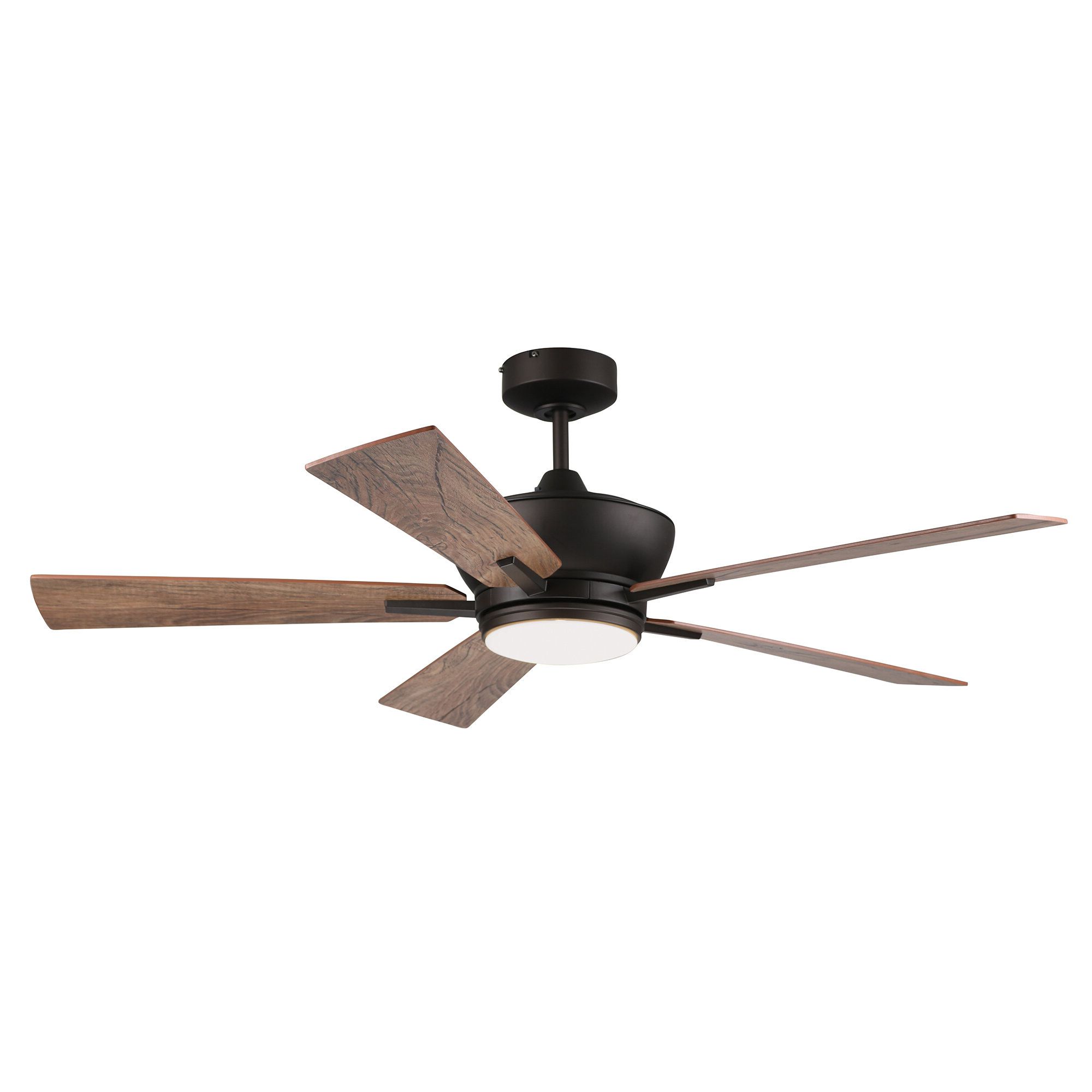 Marcoux 5 Blade Ceiling Fans With 2020 52" Georgetown Tri Mount 5 Blade Ceiling Fan With Remote, Light Kit Included (View 3 of 20)