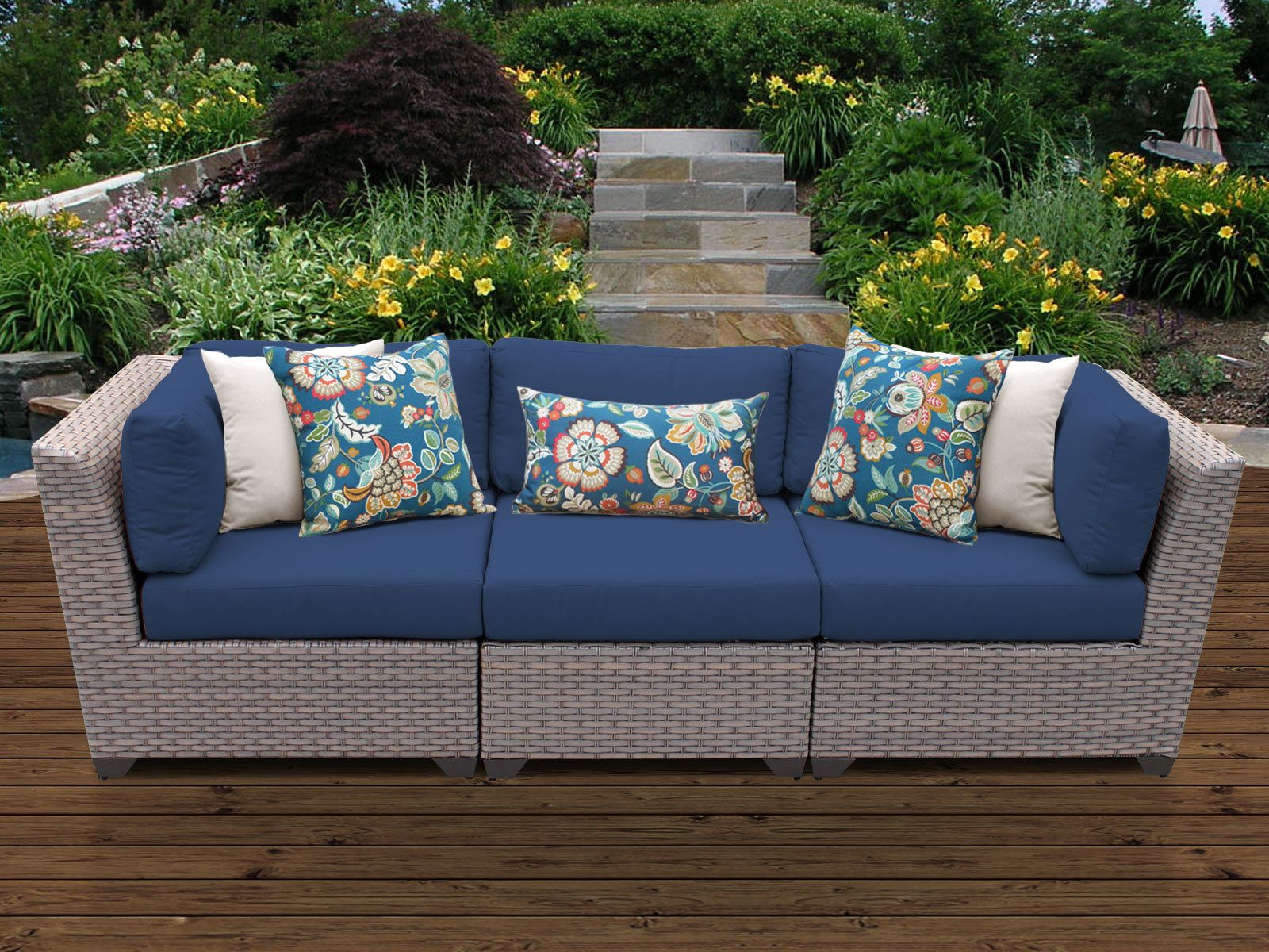 Meeks Patio Sofas With Cushions With Well Liked Meeks Patio Sofa With Cushions (Photo 1 of 20)