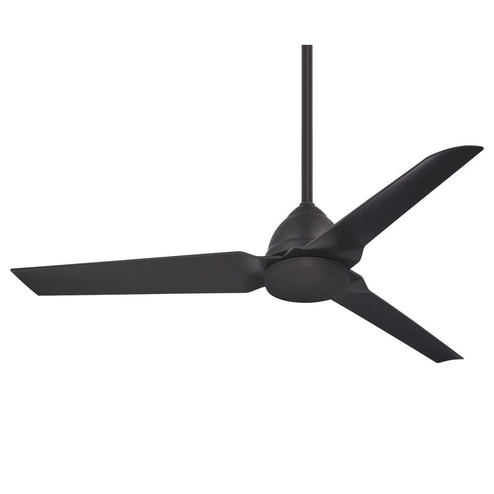 Minka Aire Java 54 In. Indoor/outdoor Coal Ceiling Fan With Remote Control Regarding Most Current Java 3 Blade Outdoor Led Ceiling Fans (Photo 11 of 20)