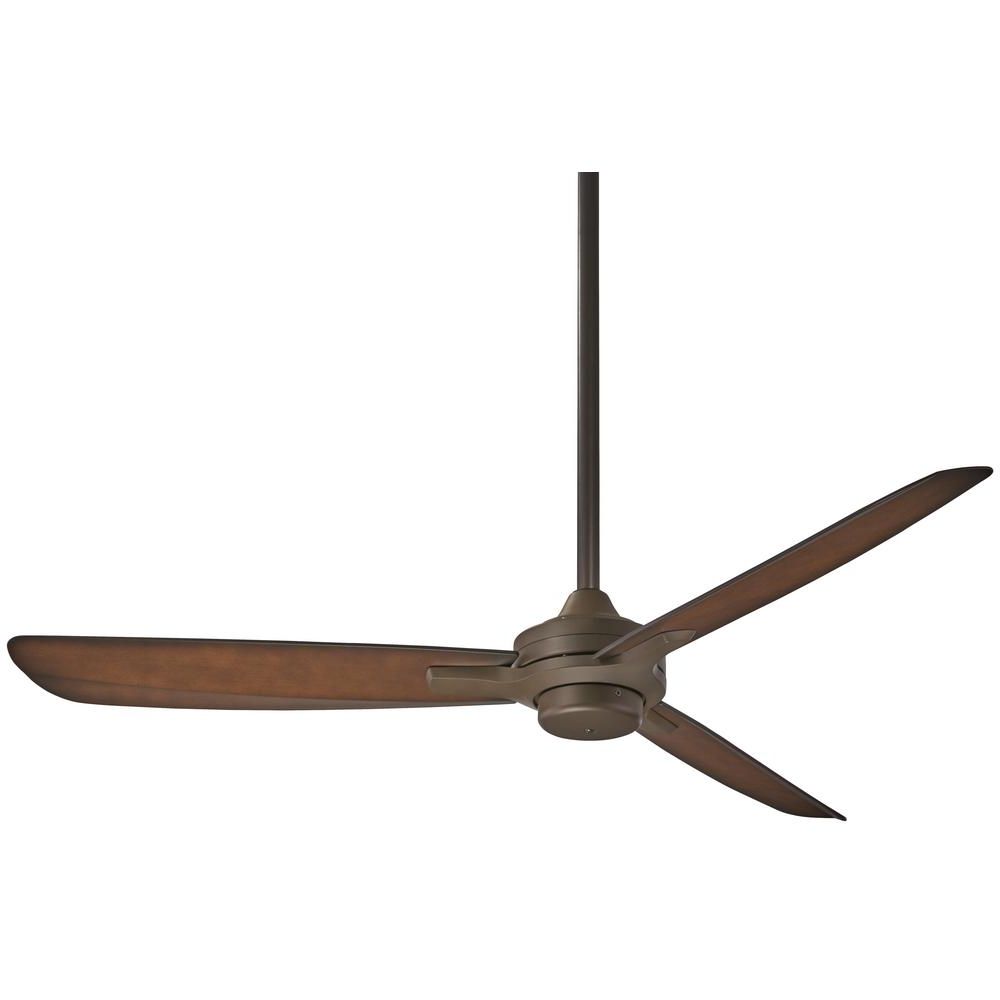 Minka Aire Rudolph 52 In. Indoor Oil Rubbed Bronze With Tobacco Ceiling Fan  With Wall Control Intended For Most Up To Date Rudolph 3 Blade Ceiling Fans (Photo 6 of 20)