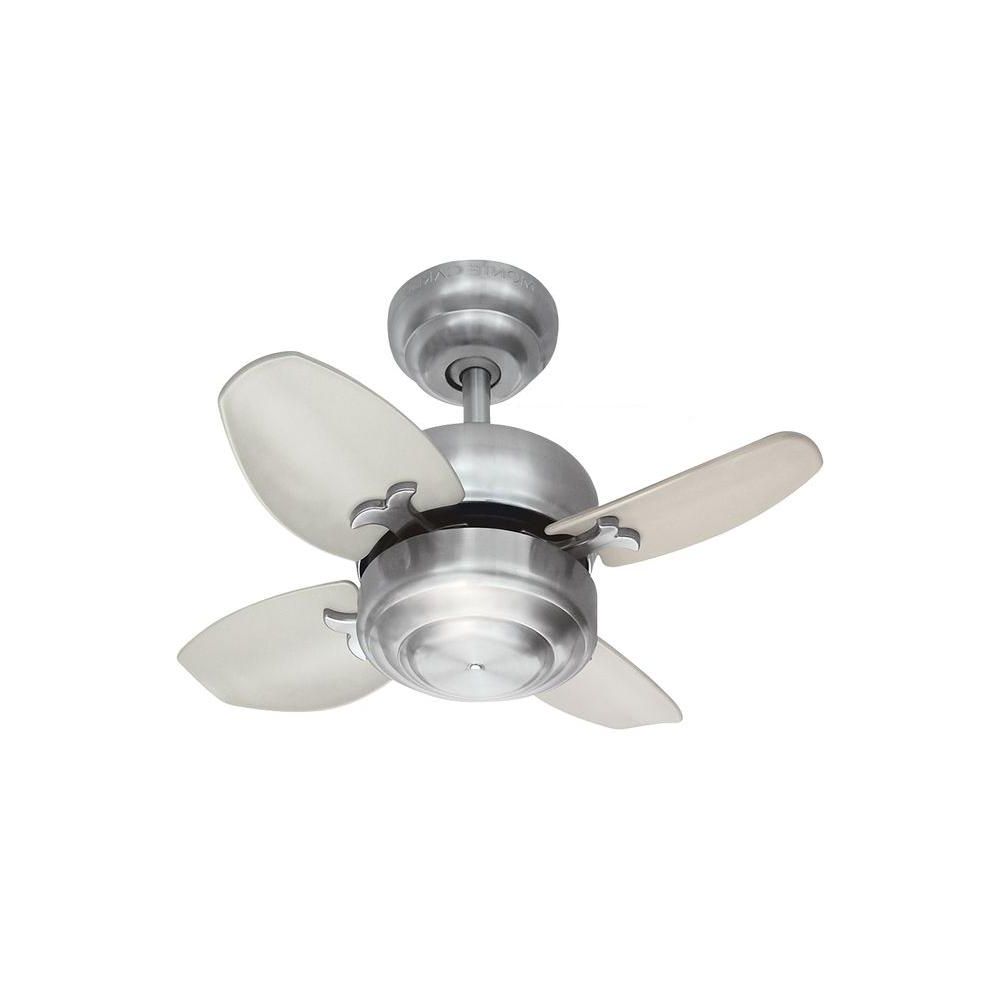 Monte Carlo Mini 20 In. White Ceiling Fan Pertaining To Newest Hemsworth 4 Blade Ceiling Fans (Photo 9 of 20)