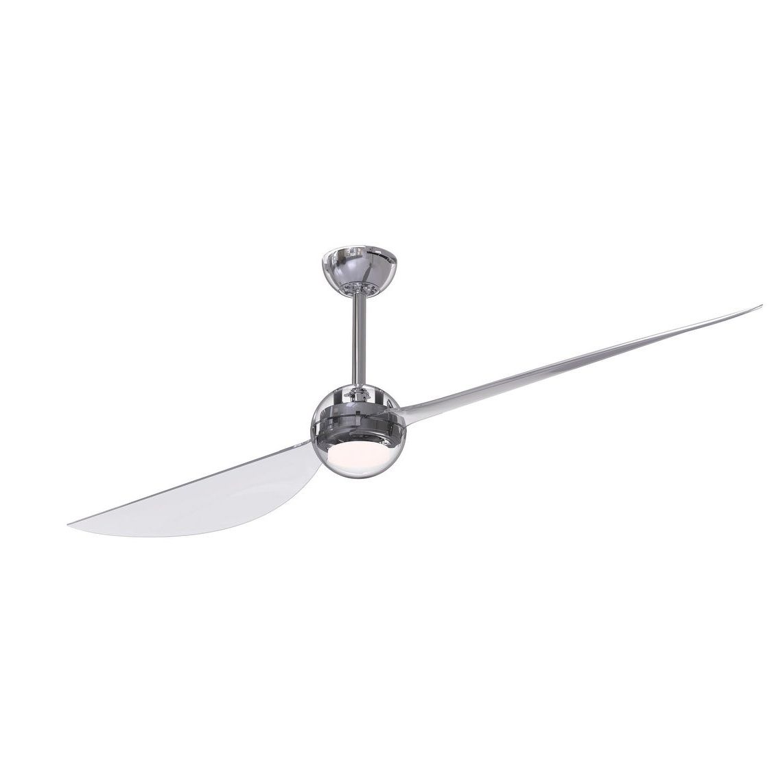 Most Current Wisp 3 Blade Led Ceiling Fans Regarding Craftmade Wsp702 Wisp 70" 2 Blade Indoor Dc Ceiling Fan – Remote, Wall  Control, And Led Light Kit Included (Photo 10 of 20)