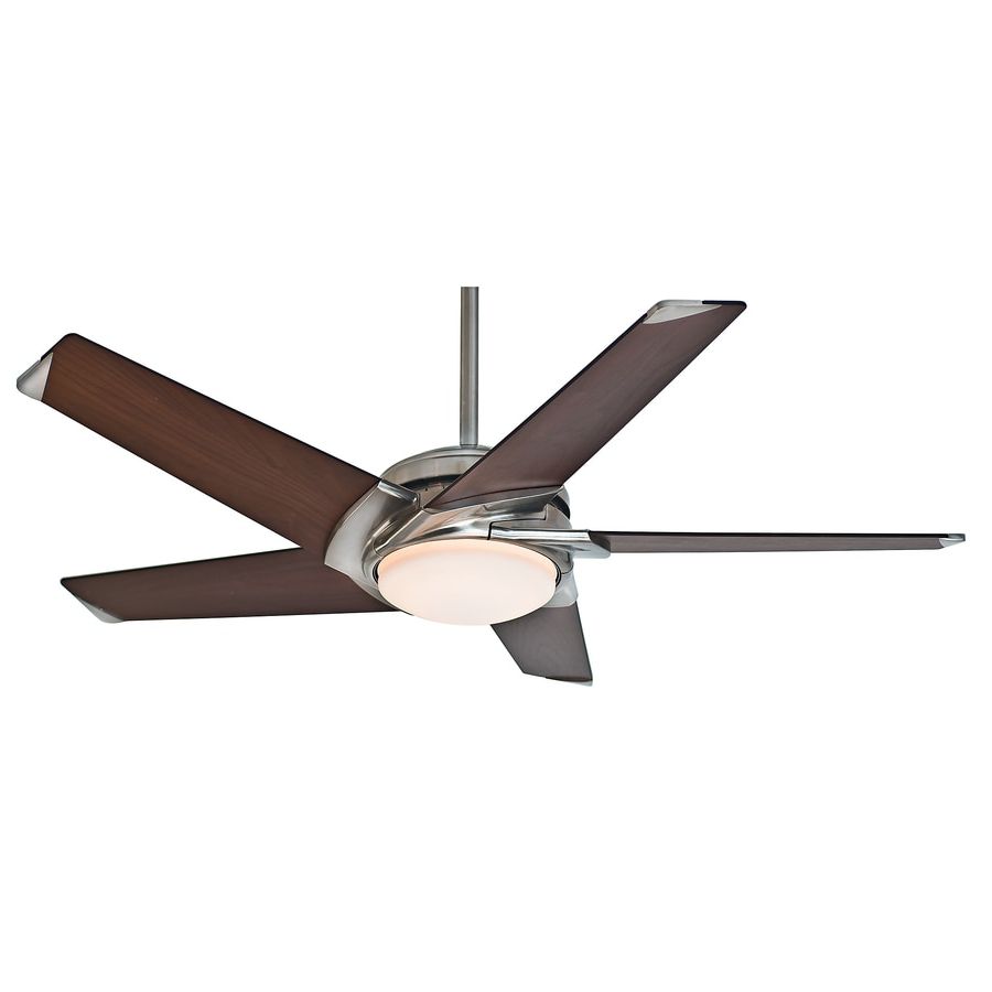 Most Recent Casablanca Stealth 54 In Brushed Nickel Downrod Or Flush Within Windemere 5 Blade Ceiling Fans With Remote (View 15 of 20)