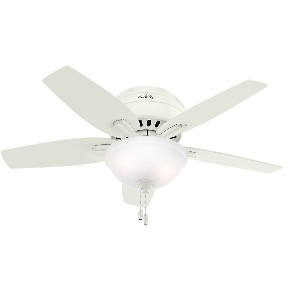Most Recent Newsome Low Profile 5 Blade Ceiling Fans Inside 42" Newsome Low Profile 5 Blade Ceiling Fan, Light Kit Included (Photo 2 of 20)