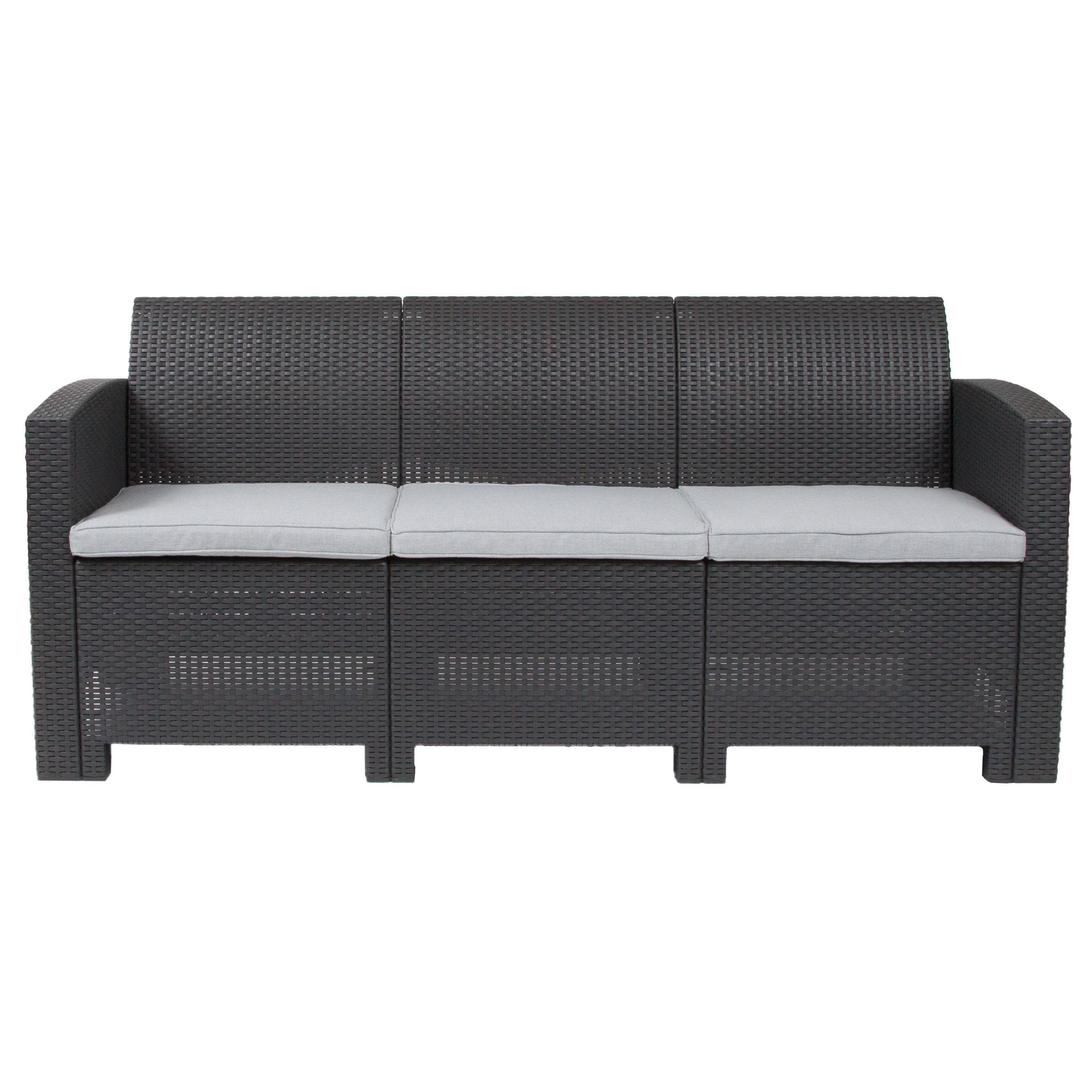 Most Recently Released Patio Sofas With Cushions Throughout Stockwell Patio Sofa With Cushions (View 15 of 20)