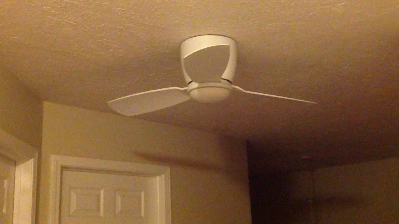 Popular Fanimation Embrace 44" In Matte White On A Fanimation C4 Remote With Light  Kit Installed In Embrace 3 Blade Ceiling Fans (View 4 of 20)