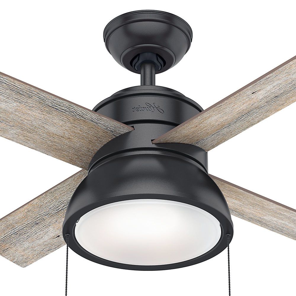 Popular Loki 4 Blade Led Ceiling Fans Pertaining To Details About Hunter Loki 36 Led Loki 36" 4 Blade Indoor Ceiling Fan – Led  Light Kit Included (View 4 of 20)