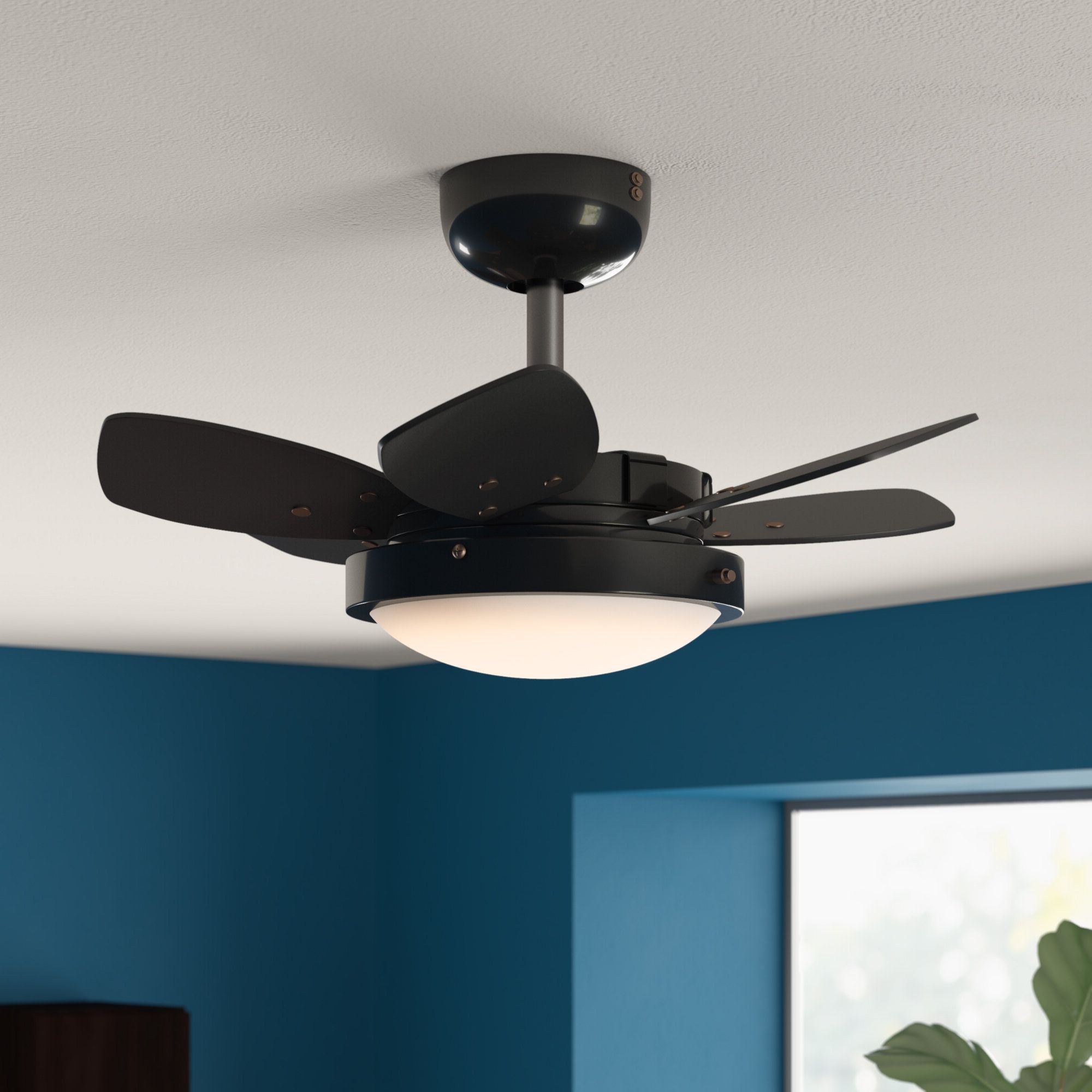 Popular Mercury Row 24" Corry 6 Blade Ceiling Fan, Light Kit Included With Regard To Jules 6 Blade Ceiling Fans (Photo 3 of 20)
