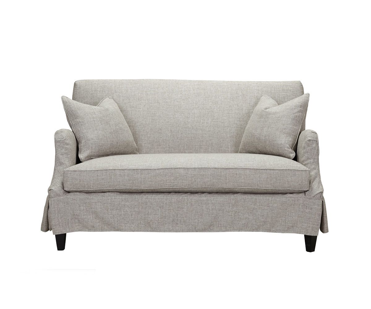 Preferred Owens Loveseats With Cushion Pertaining To Darcy Slipcover Settee – Southern Furniture Company (View 19 of 20)