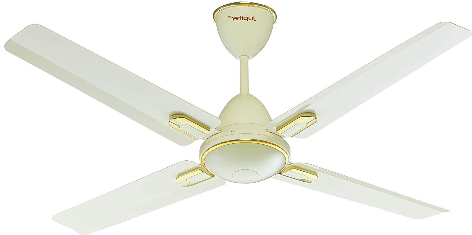 Preferred Sven 5 Blade Ceiling Fans With Regard To Jupiter Quadcopter Bldc 48" Energy Efficient Remote Controlled C/fan Royal  Ivory Deco 4 Blades (View 15 of 20)