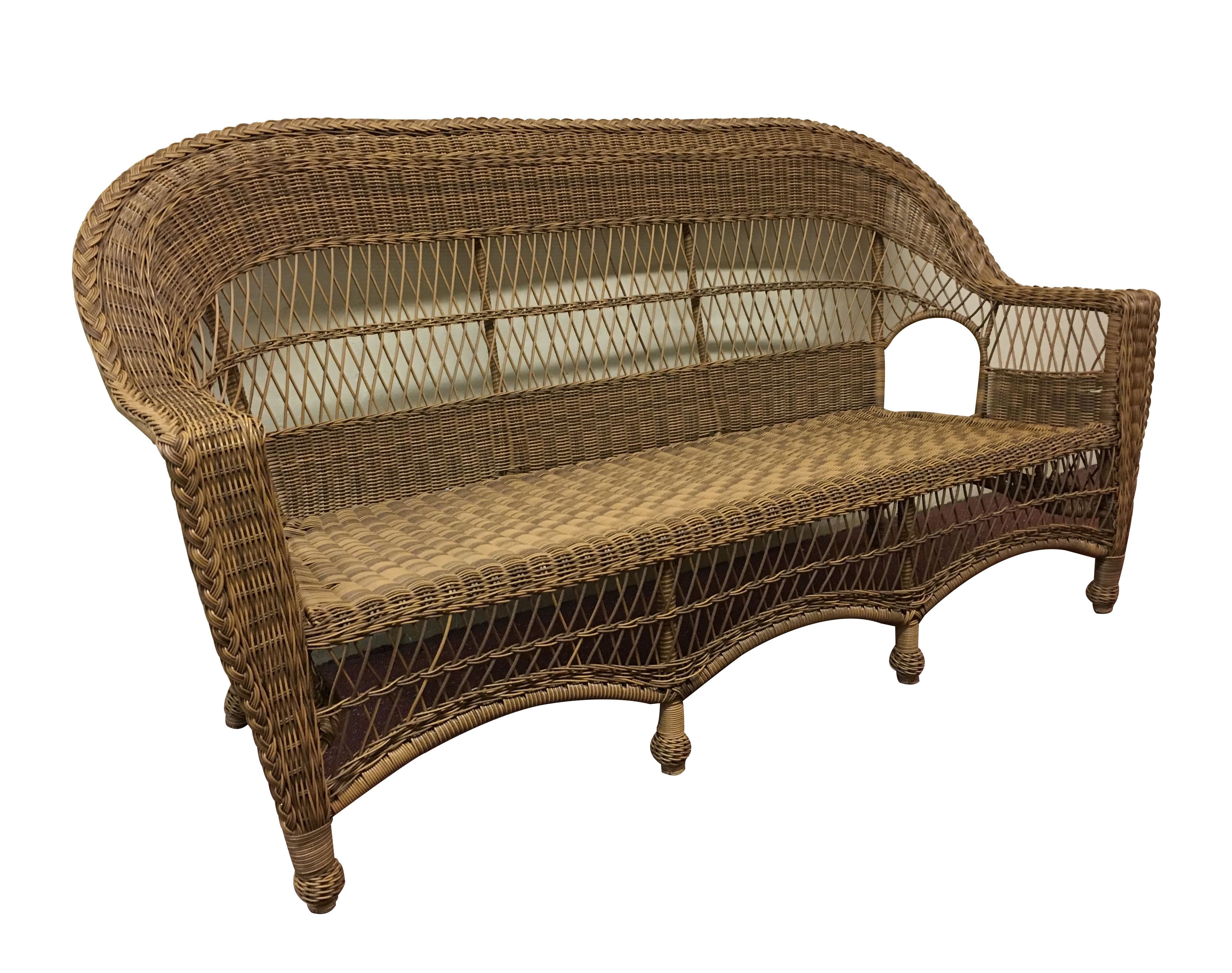 Prospect Hill Wicker Settee Benches With Regard To Most Recently Released Camacho Sofa (View 7 of 20)