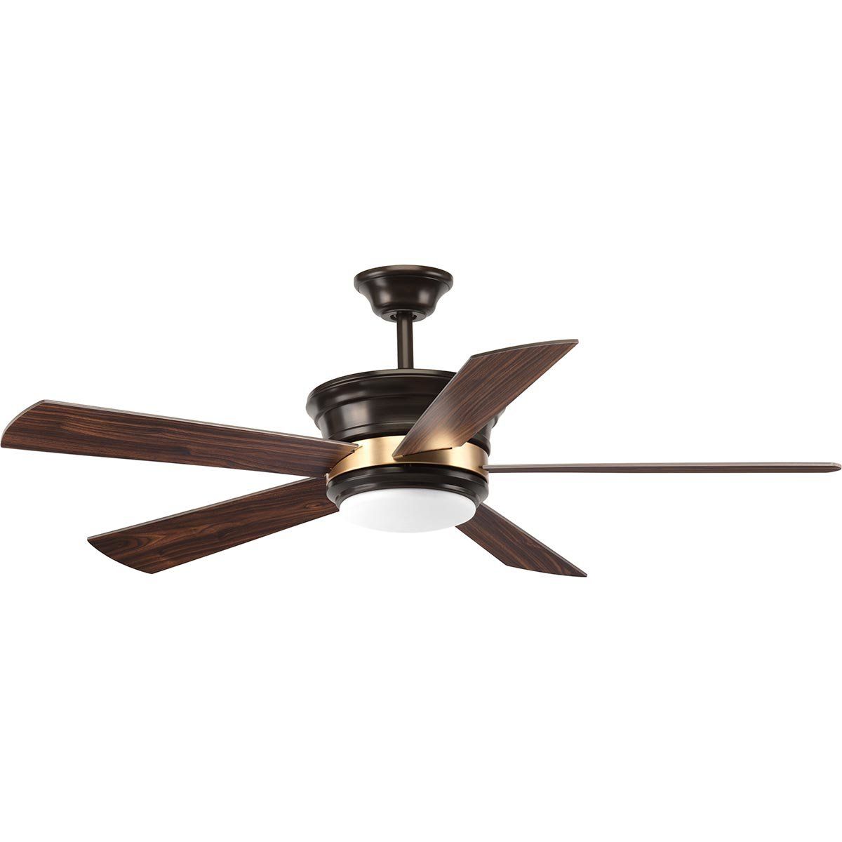 Red Barrel Studio 54" Seaton 5 Blade Led Ceiling Fan With Remote Regarding Preferred Bernabe 3 Blade Ceiling Fans (View 17 of 20)