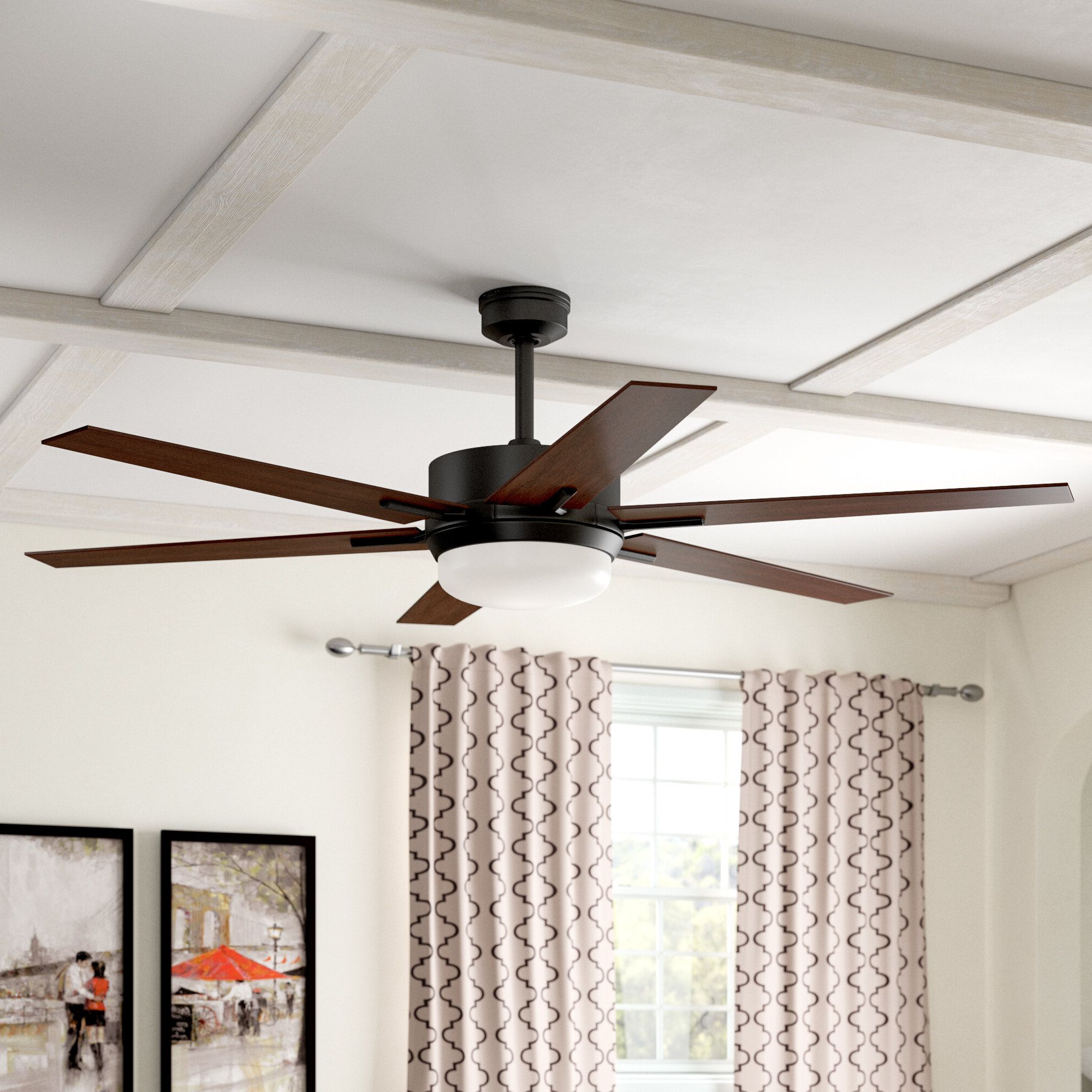 Trendy 60" Cillian 6 Blade Ceiling Fan With Remote For Windemere 5 Blade Ceiling Fans With Remote (View 16 of 20)