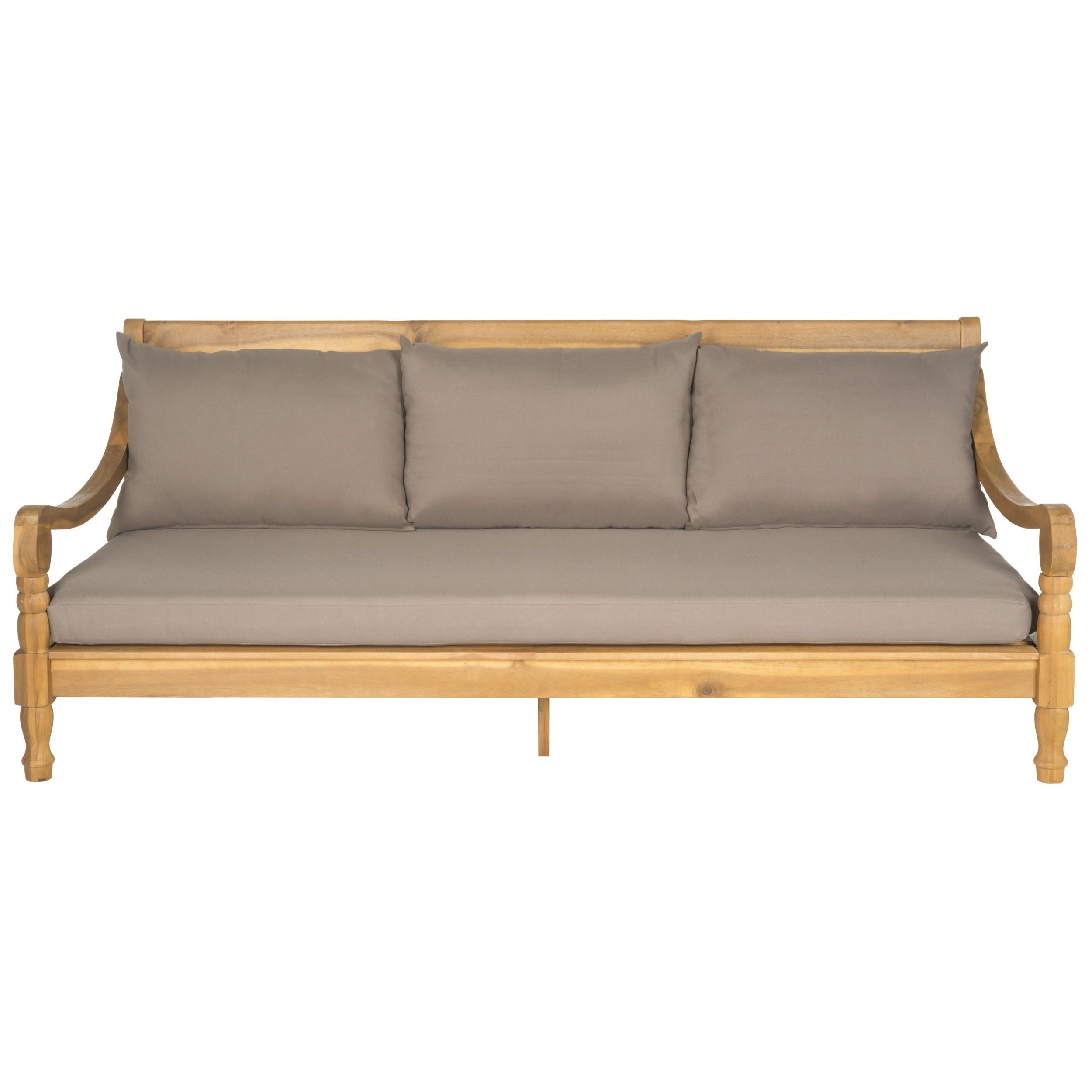 Trendy Ellanti Teak Patio Daybeds With Cushions Intended For Roush Teak Patio Daybed With Cushions (View 12 of 20)