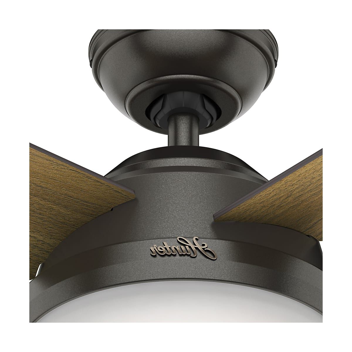 Well Known Dempsey 4 Blade Ceiling Fans Inside Hunter Dempsey 44 Led (Photo 13 of 20)