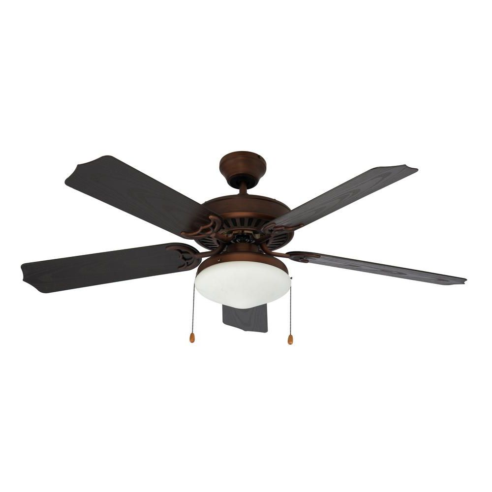Well Liked Bel Air Lighting Woodrow 52 In. Indoor/outdoor Rubbed Oil For Wilburton 3 Blade Outdoor Ceiling Fans (Photo 15 of 20)