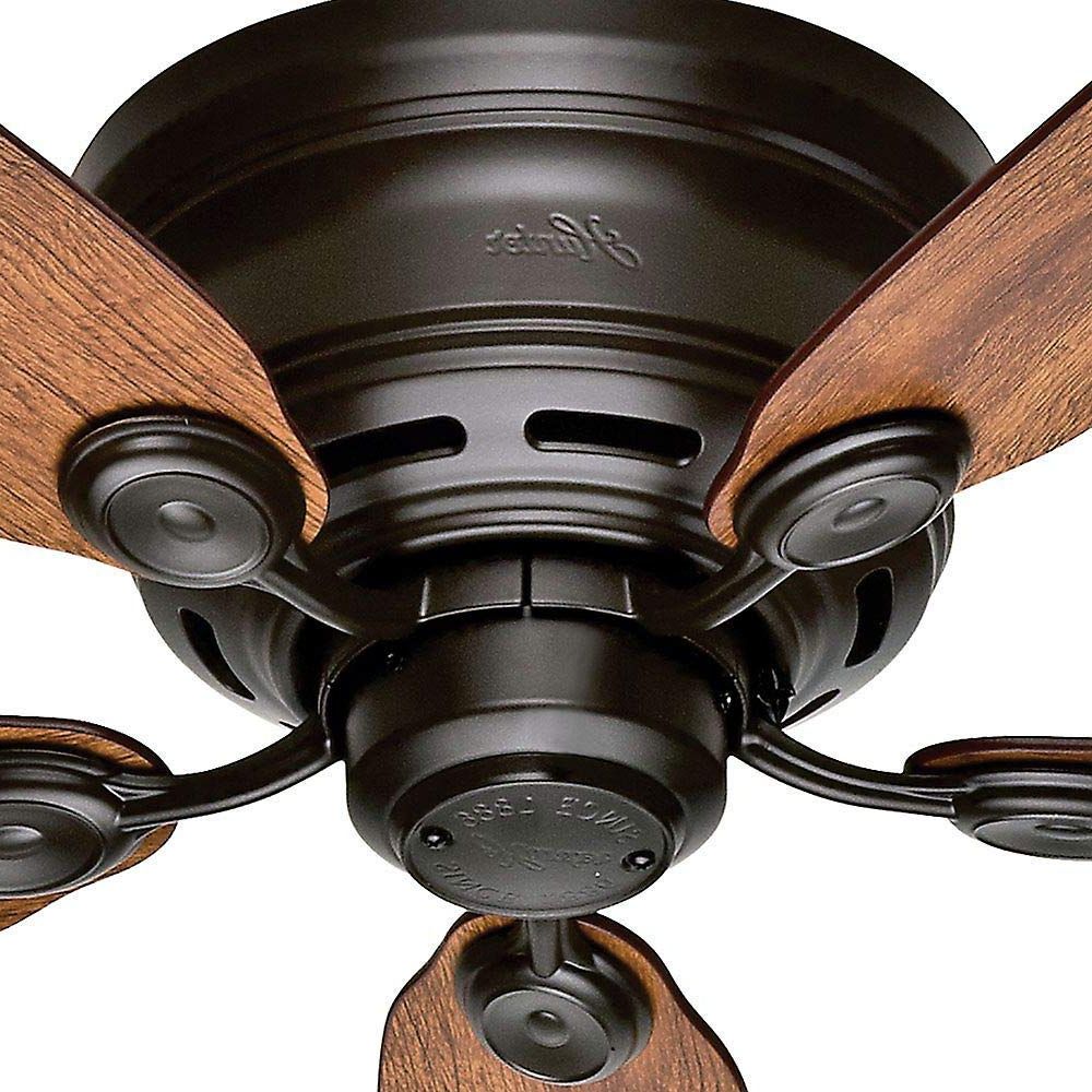 Well Liked Hunter 42" Low Profile Iv White Ceiling Fan For Low Profile Iv 5 Blade Ceiling Fans (Photo 20 of 20)