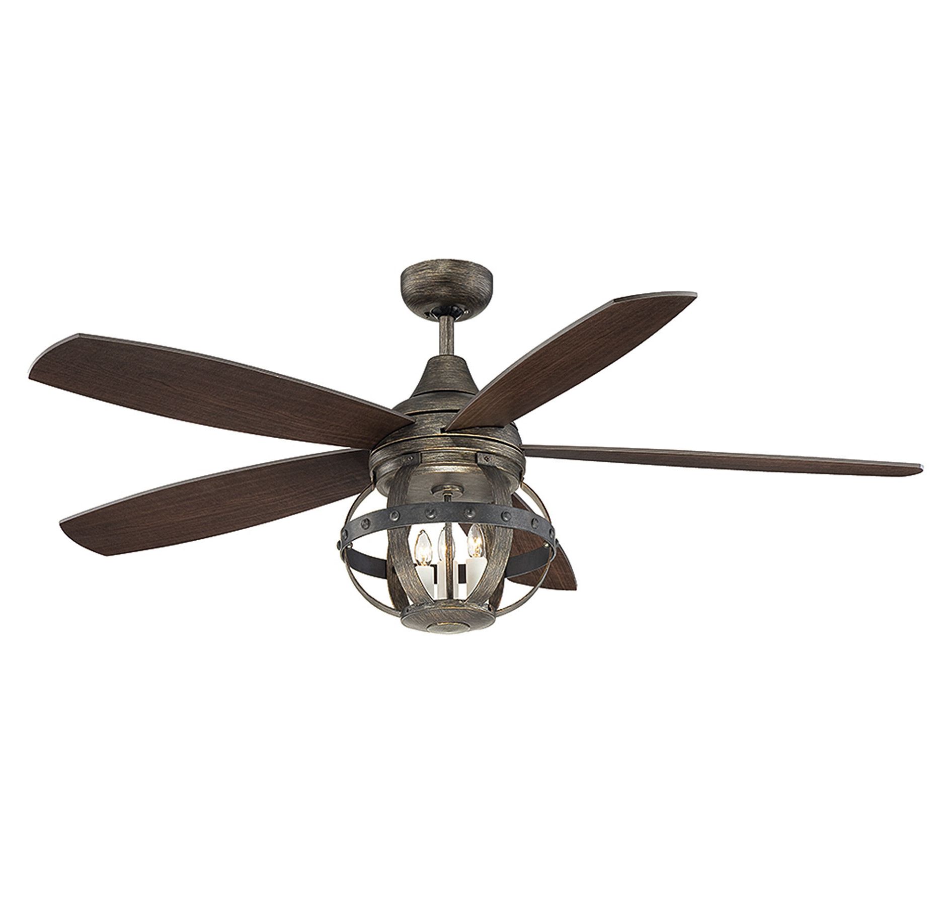 Wilburton 3 Blade Outdoor Ceiling Fans With Most Current 52" Wilburton 5 Blade Ceiling Fan With Remote, Light Kit Included (Photo 4 of 20)