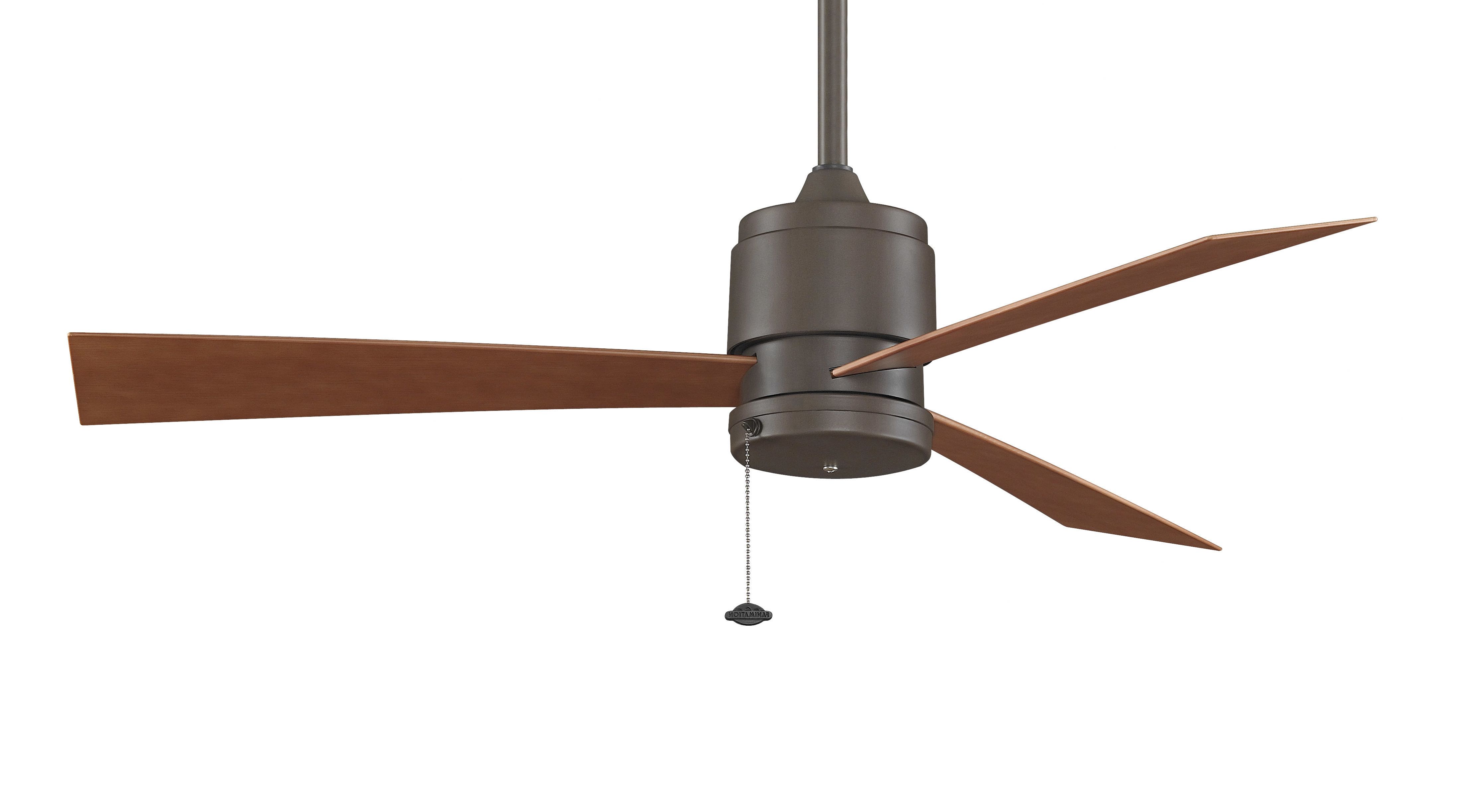 Zonix 3 Blade Ceiling Fans Within Well Known 52" Zonix 3 Blade Outdoor Ceiling Fan (Photo 2 of 20)