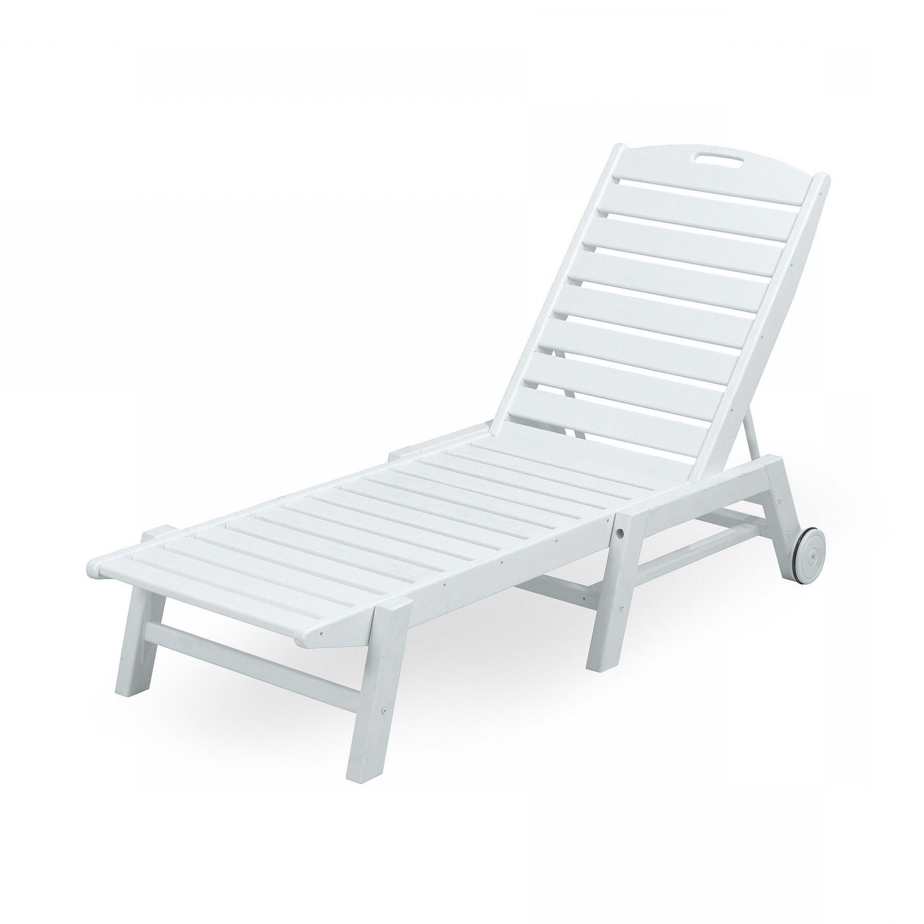 2020 Nautical Wheeled Stackable Chaise Lounges With Polywood Nautical Wheeled Chaise Lounge Set (View 24 of 25)