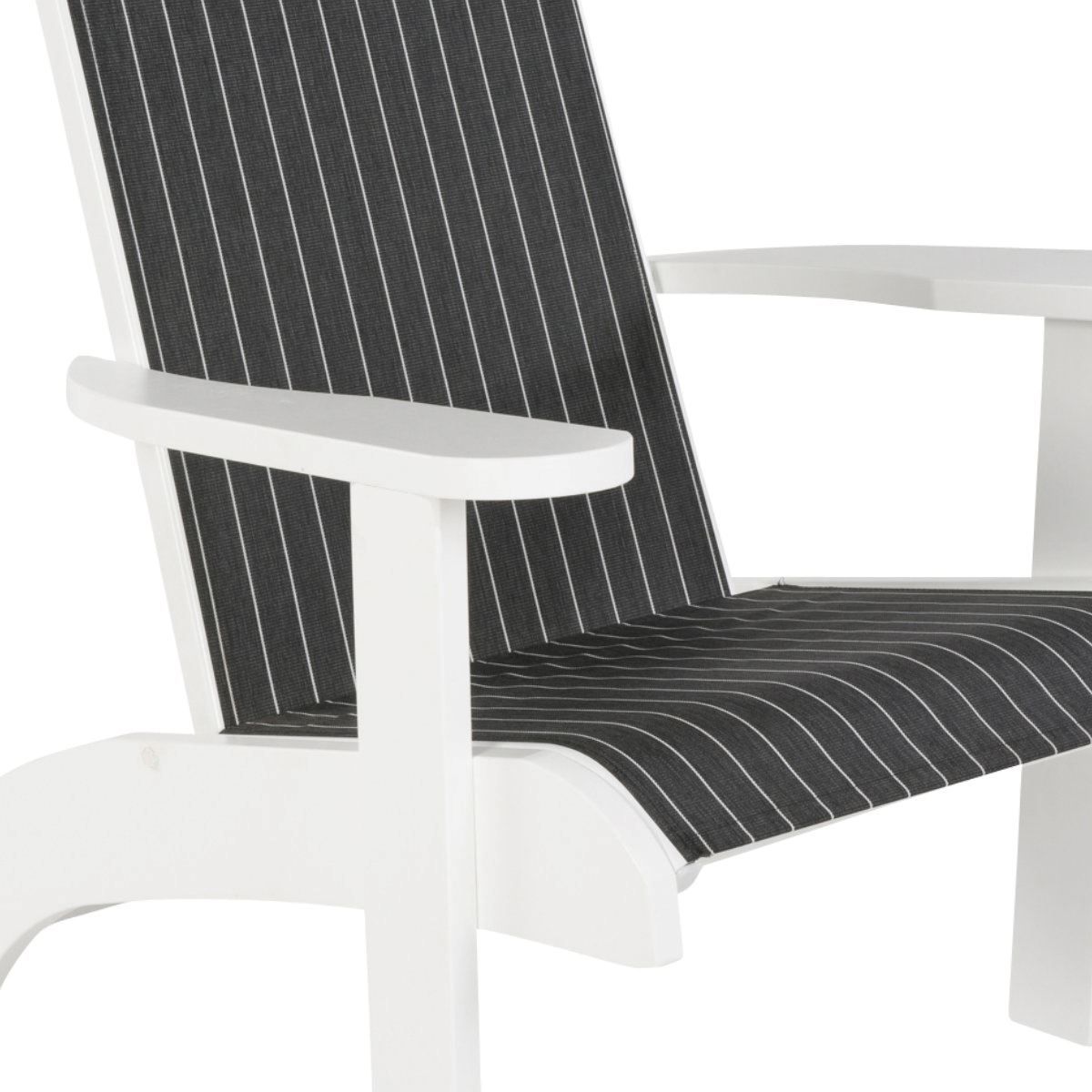 2020 Reclining Sling Lounge Chairs Regarding Reclining Sling Adirondack Chair With Marine Grade Polymer Frame, 35 Lbs (View 25 of 25)