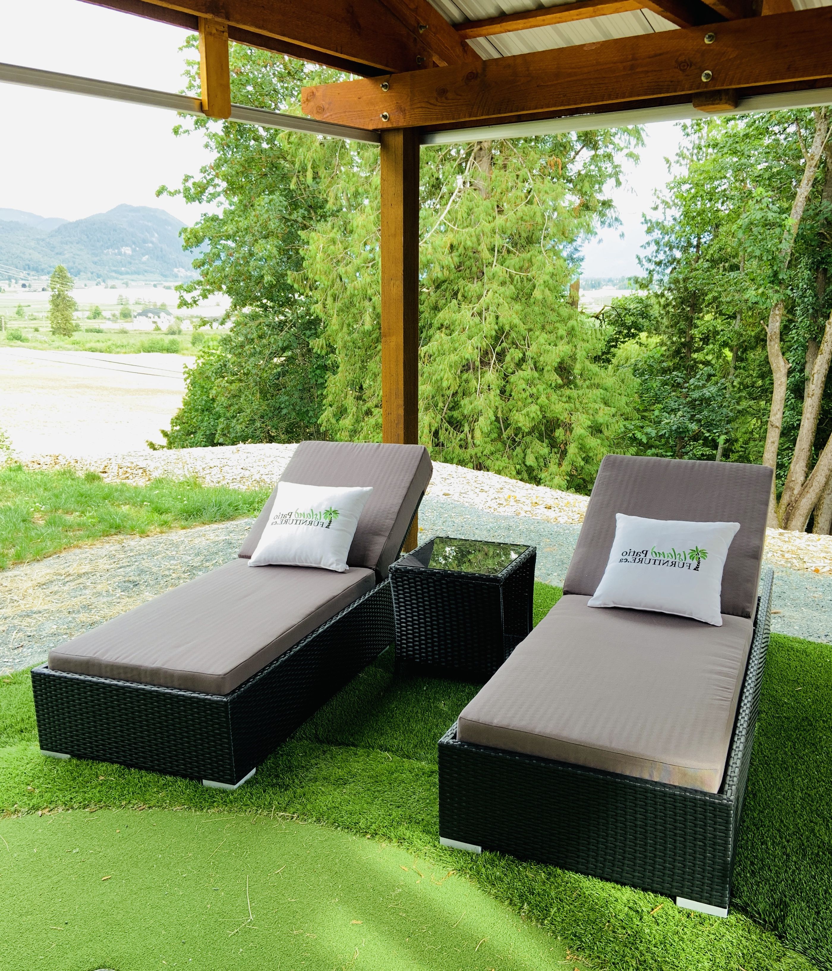 3 Pc Reclining Loungers And End Table Set For 2019 Outdoor 3 Piece Chaise Lounger Sets With Table (View 20 of 25)