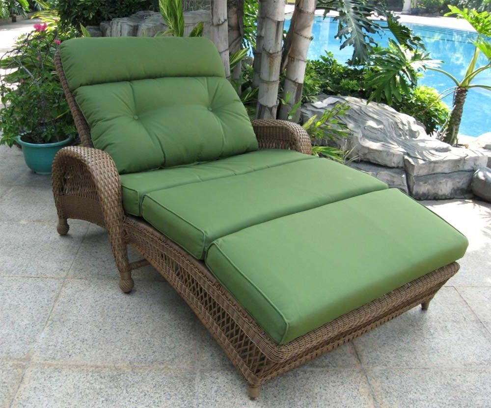57 Wicker Chaise Lounge, Whitecraftwoodard Saddleback For Most Recently Released Bradenton Outdoor Wicker Chaise Lounges With Cushions (View 21 of 25)