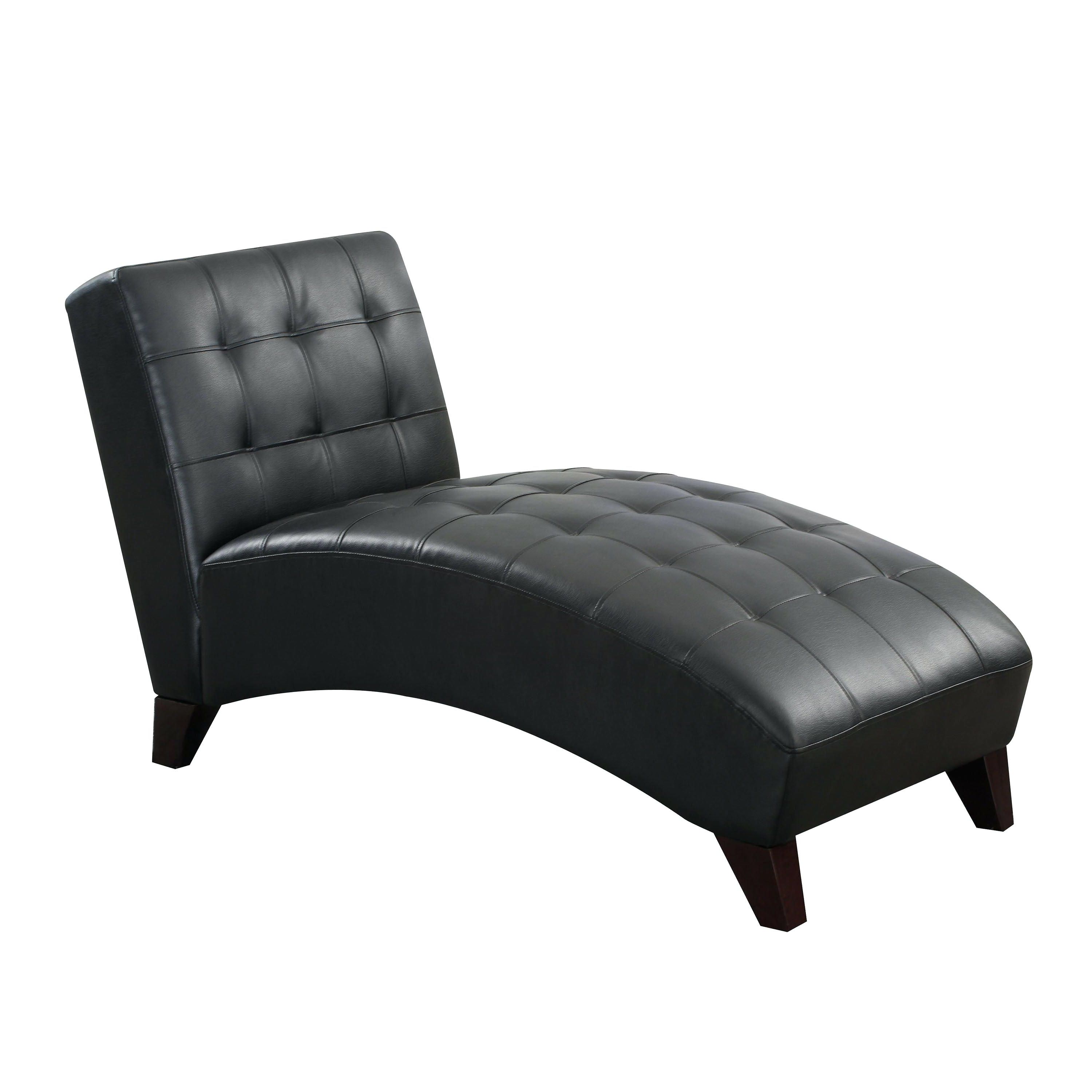 Black Chaise Lounge Chair Leatherfor 1 Iron Chairs Throughout Most Up To Date Biscayne White Chaise Lounge Chairs (View 16 of 25)