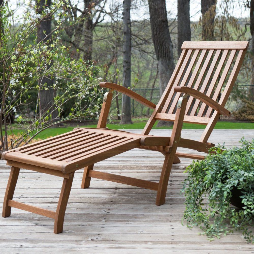 Cambridge Casual Sherwood Teak Chaise Lounges In Newest Coral Coast Dorado Acacia Steamer Deck Lounge Chair (View 15 of 25)