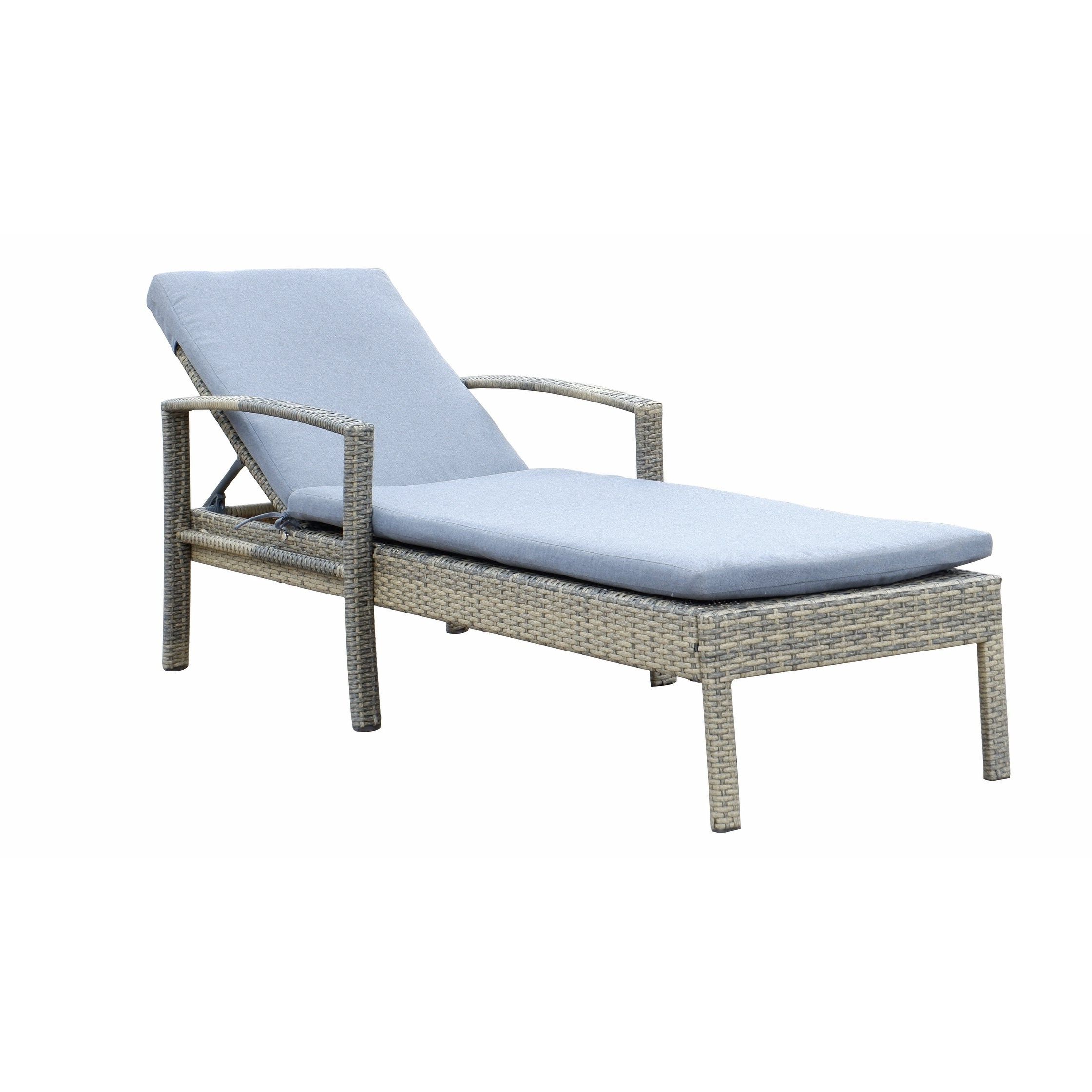 Cosco Outdoor Steel Woven Wicker Chaise Lounge Chairs Throughout Current Newport Chaise Lounge With Cushion (View 16 of 25)