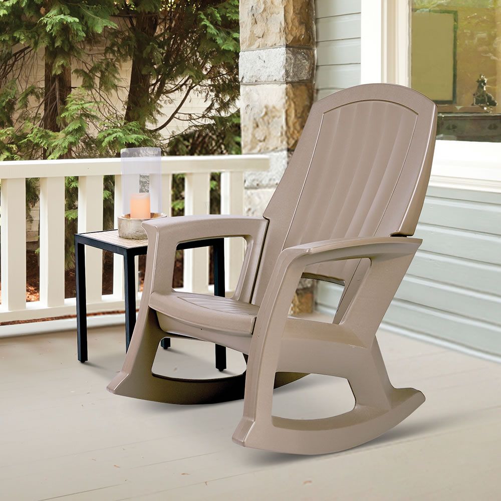 Current Outdoor Rocking Loungers Throughout The Strongest Outdoor Rocker (View 14 of 25)