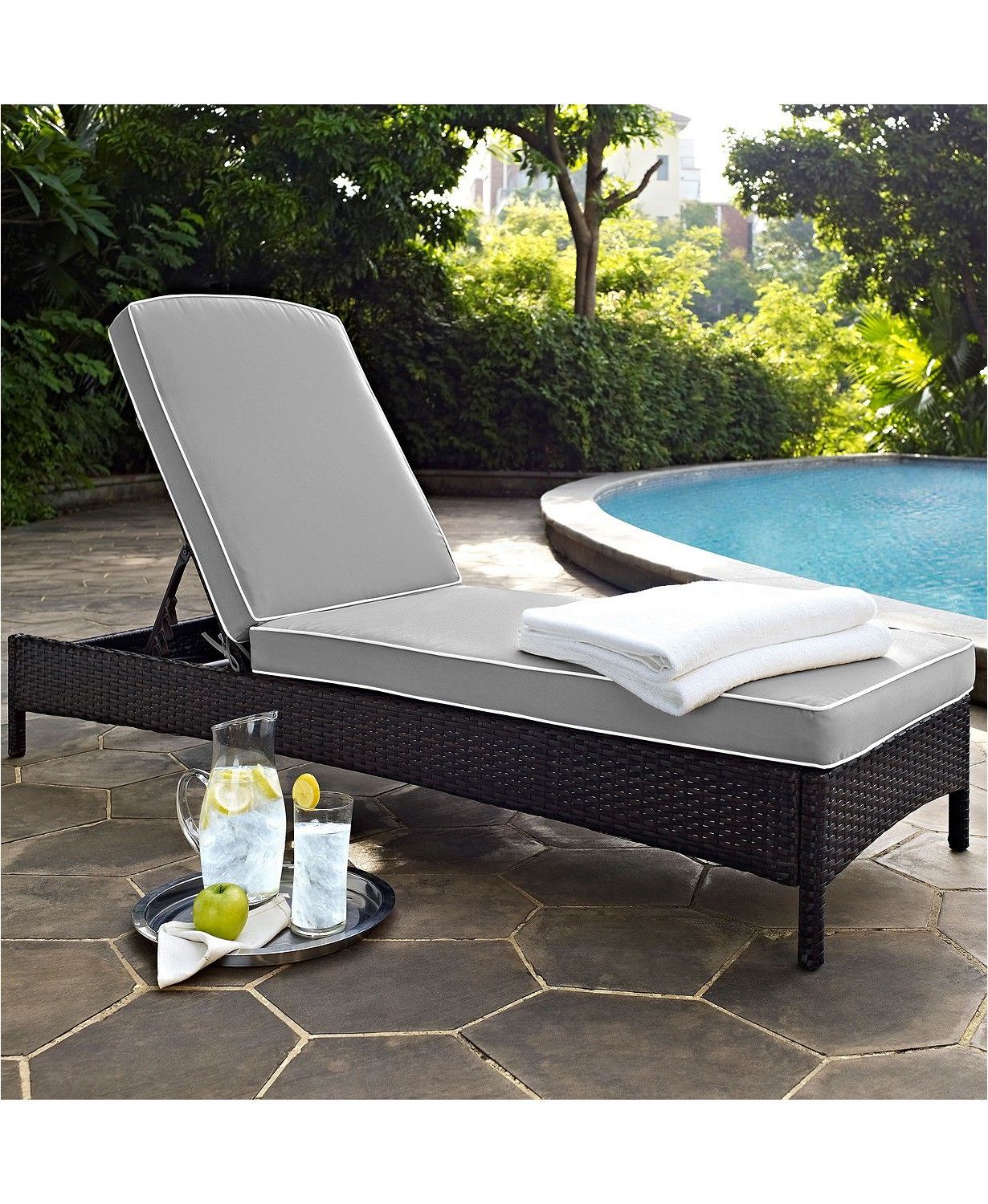 Current Palm Harbor Outdoor Wicker Chaise Lounge With Cushions Regarding Jamaica Outdoor Wicker Chaise Lounges (View 13 of 25)