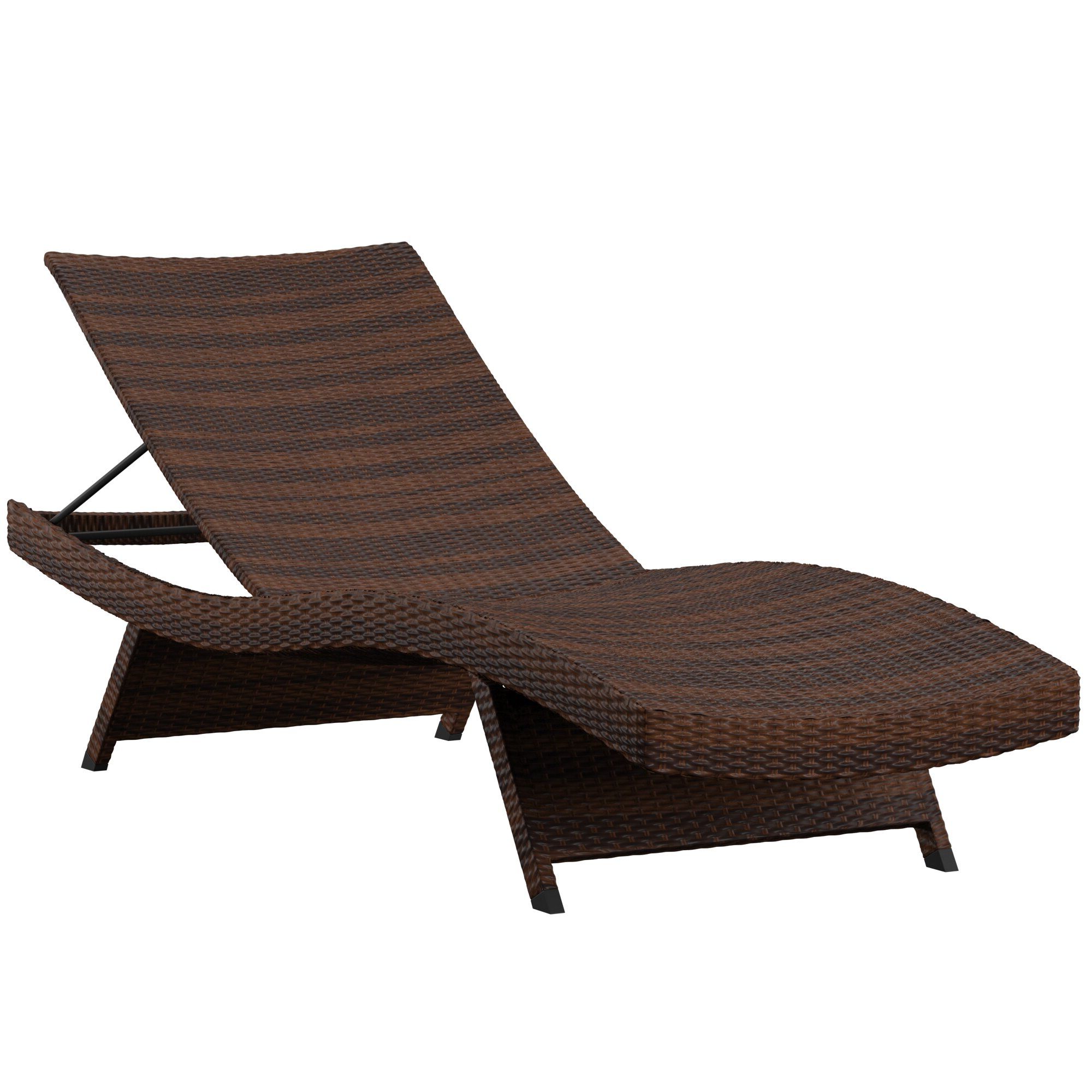 Current Rebello Reclining Chaise Lounge Within Reclining Sling Chaise Lounges (View 17 of 25)