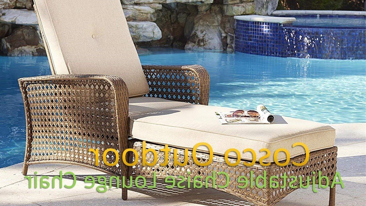 💒cosco Outdoor Adjustable Chaise Lounge Chair Lakewood Ranch Steel Woven  Wicker Within Popular Cosco Outdoor Steel Woven Wicker Chaise Lounge Chairs (View 6 of 25)