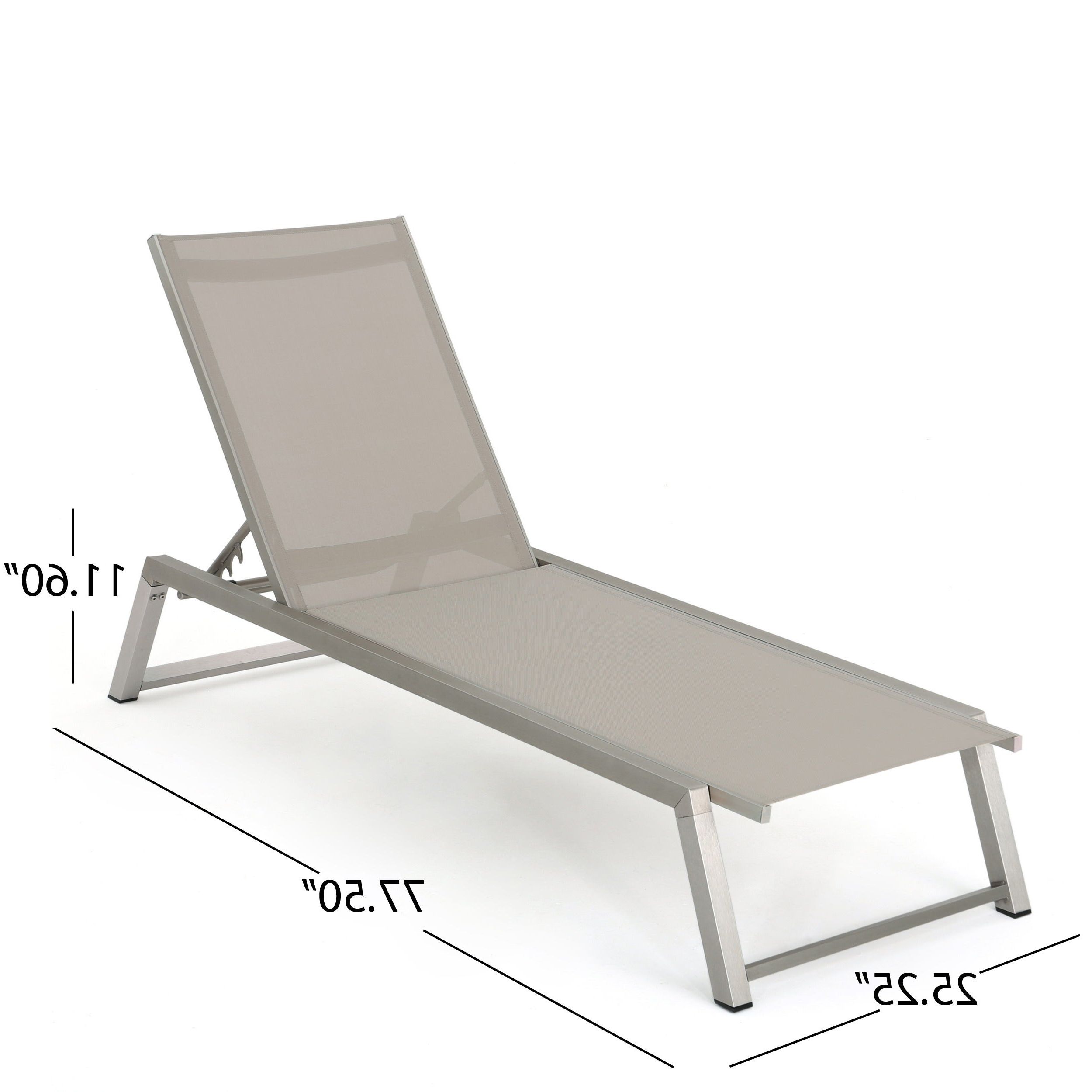 Favorite Myers Outdoor Aluminum Mesh Chaise Loungechristopher Knight Home Regarding Outdoor Aluminum Chaise Lounges (Photo 11 of 25)