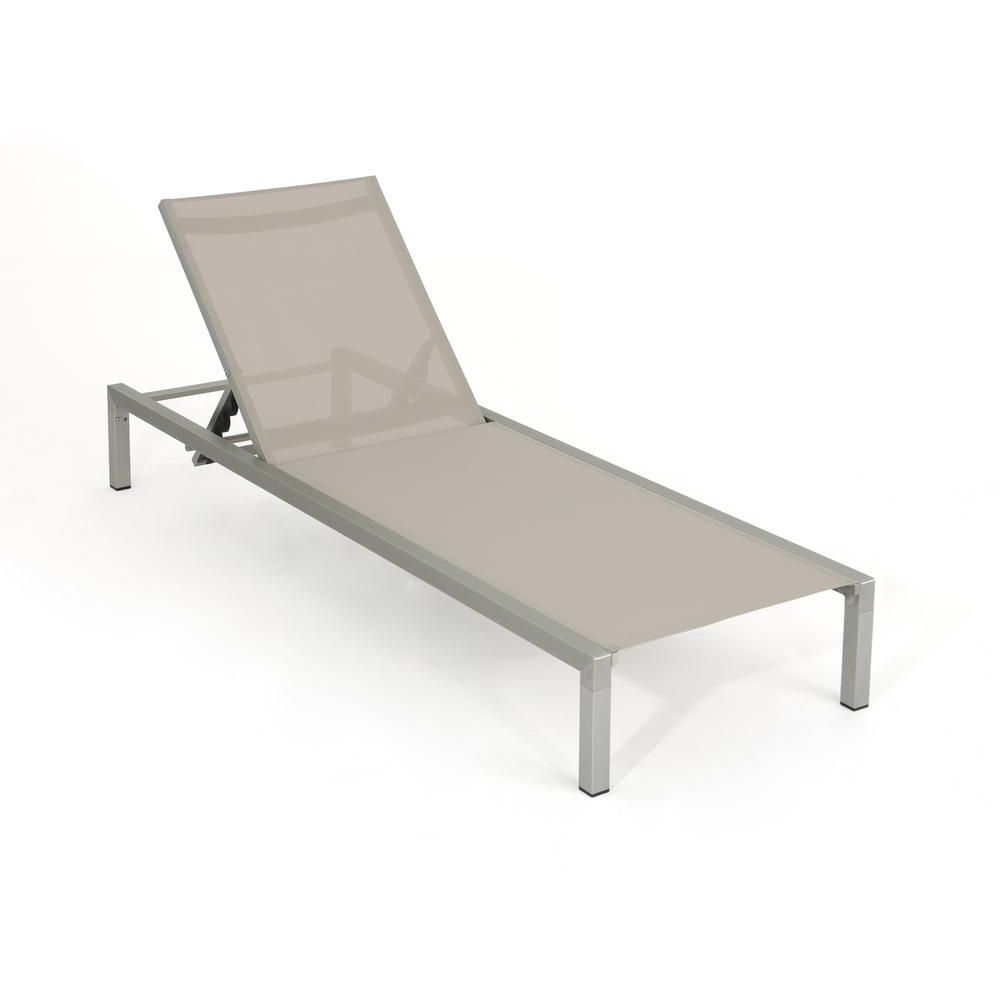 Favorite Noble House Navan Silver Aluminum Adjustable Outdoor Chaise Lounge With Outdoor Aluminum Adjustable Chaise Lounges (View 3 of 25)