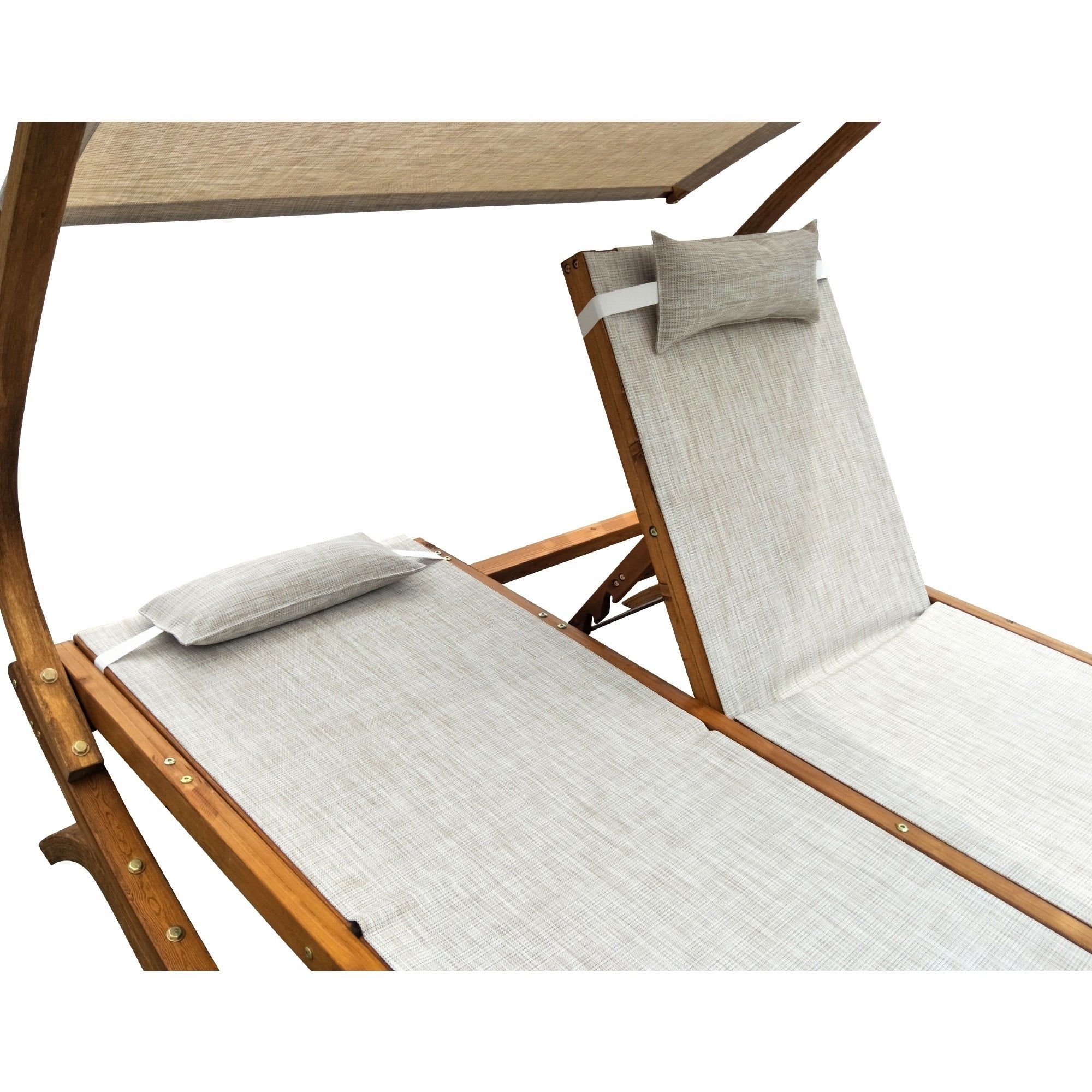 Most Current Double Reclining Lounge Chair With Canopy Inside Double Reclining Lounge Chairs With Canopy (View 2 of 25)