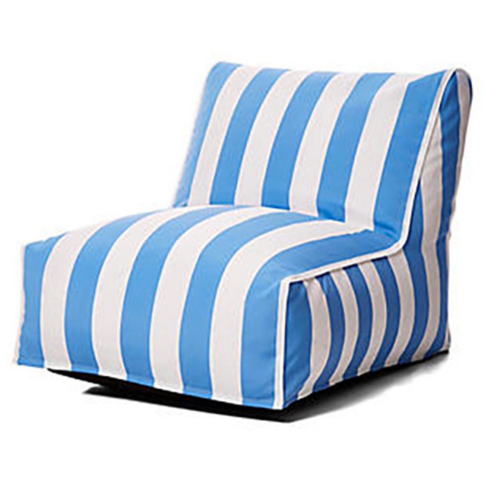 Most Up To Date Hrh Designs Indoor/ Outdoor Bean Bag Lounge Chair Blue Within Indoor/outdoor Vertical Stripe Bean Bag Chair Loungers (View 9 of 25)