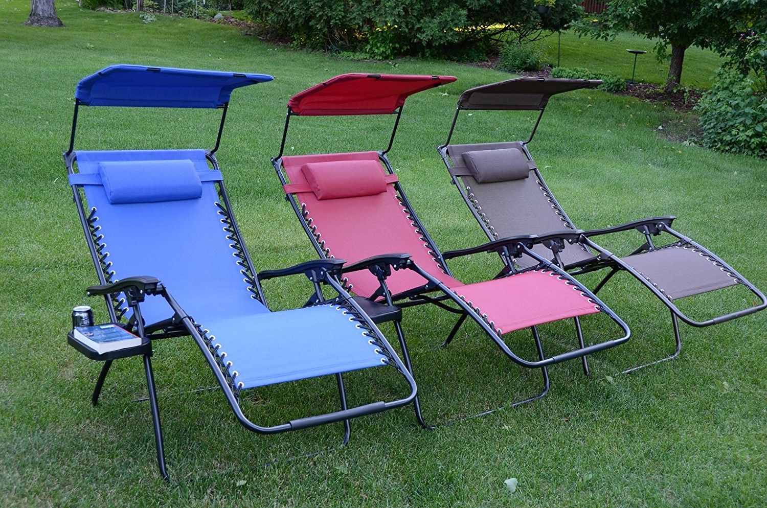 Our Review Of The 10 Best Outdoor Zero Gravity Recliners In Well Known Deluxe Padded Chairs With Canopy And Tray (View 8 of 25)