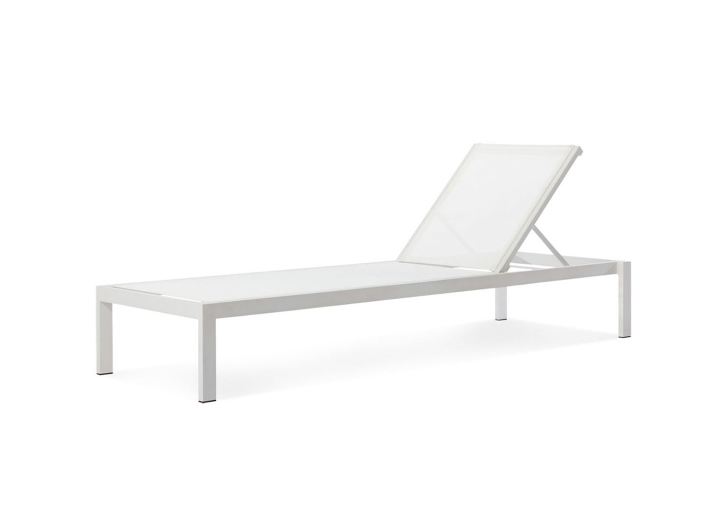 Outdoor Aluminum Adjustable Chaise Lounges In 2020 10 Easy Pieces: Modern White Outdoor Chaise Lounges – Gardenista (View 19 of 25)