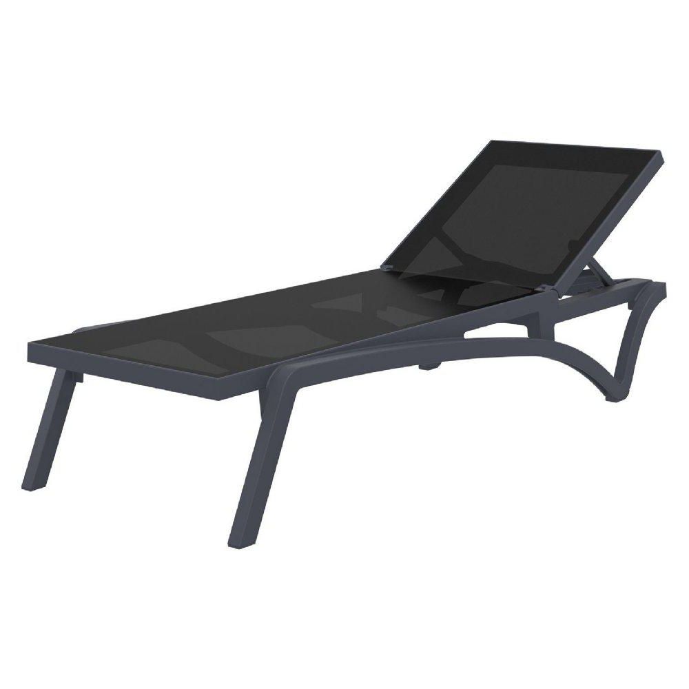 Outdoor Living Inglewood Chaise Lounge Chairs For Newest Pacific Sling Chaise Lounge Dark Gray Frame Black Sling, Set Of  (View 24 of 25)