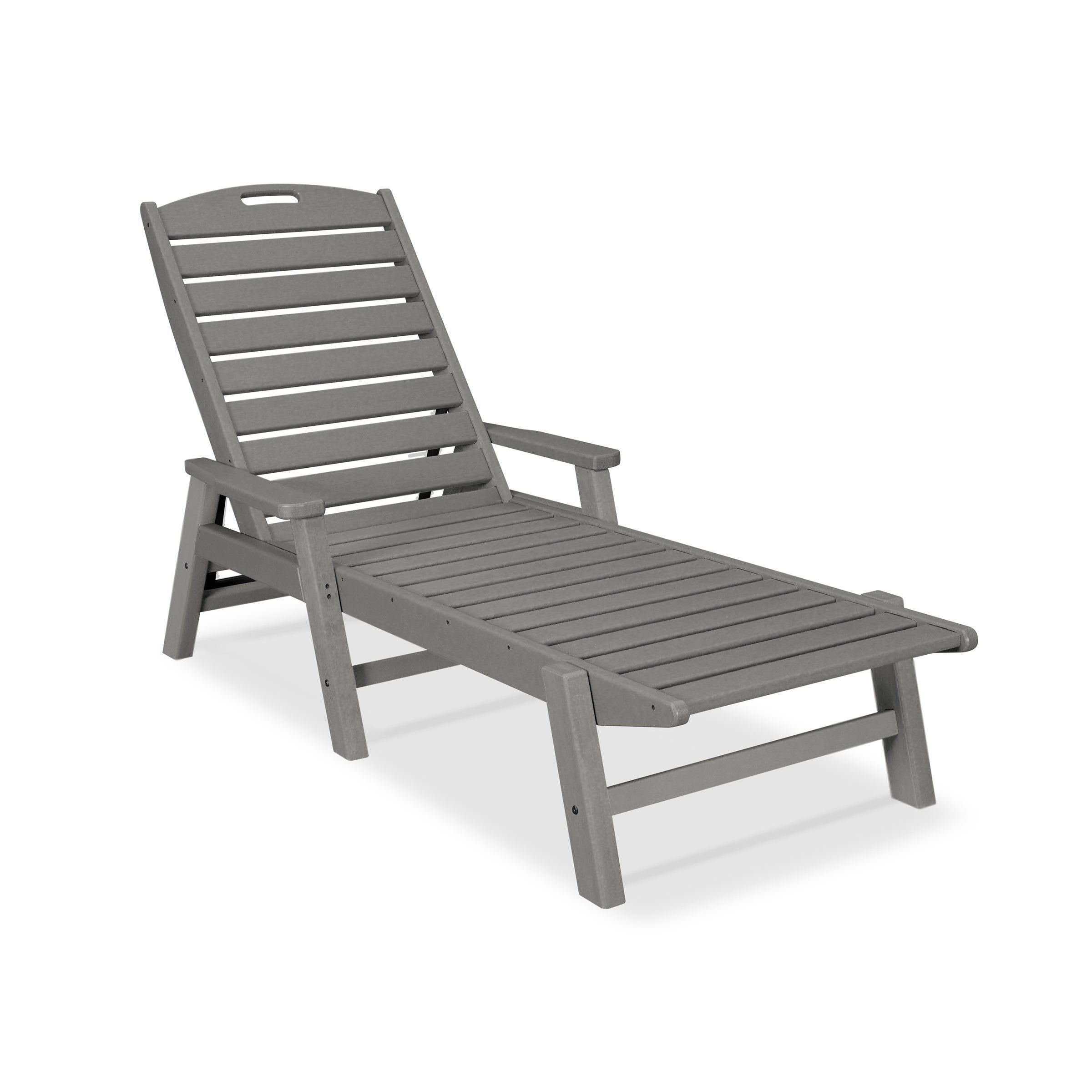 Popular Polywood® Nautical Outdoor Chaise Lounge With Arms, Stackable, Ncc2280 Throughout Stackable Nautical Outdoor Chaise Lounges (View 7 of 25)