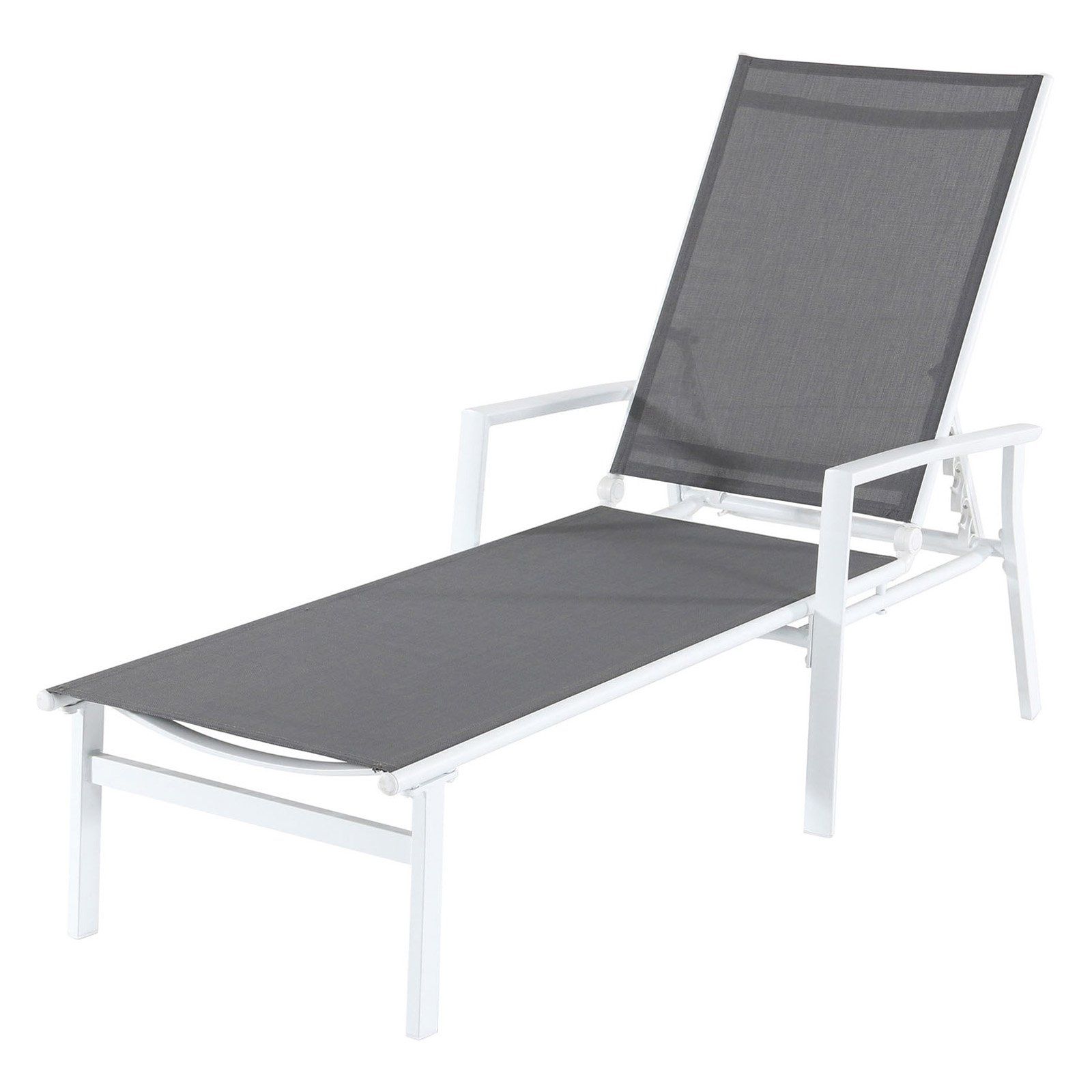 Preferred Salton Outdoor Chaise Lounges For Outdoor Cambridge Nova Sling Adjustable Chaise Lounge Gray (View 24 of 25)