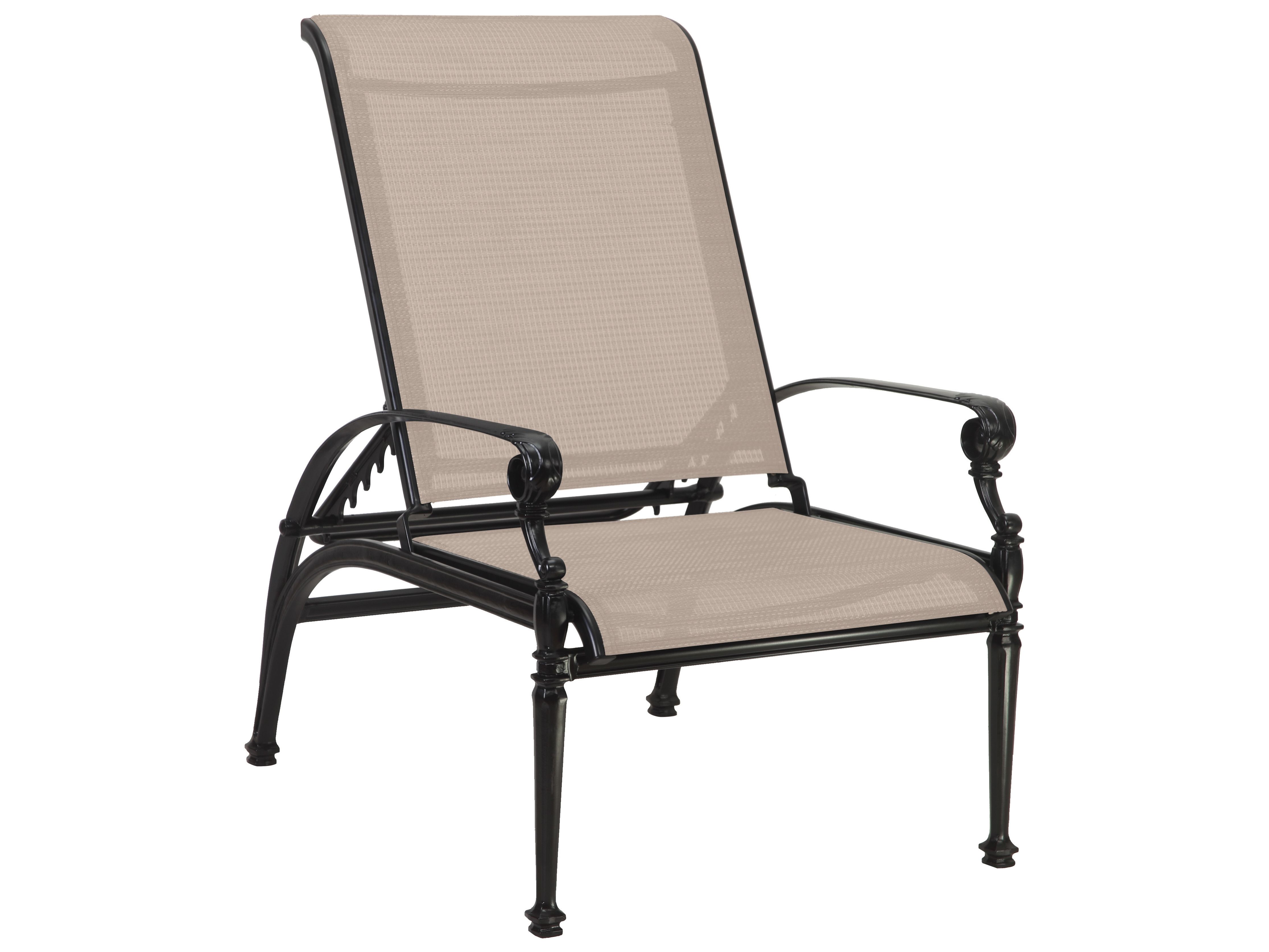 Reclining Sling Lounge Chairs For Preferred Gensun Grand Terrace Sling Cast Aluminum Reclining Chair (View 22 of 25)